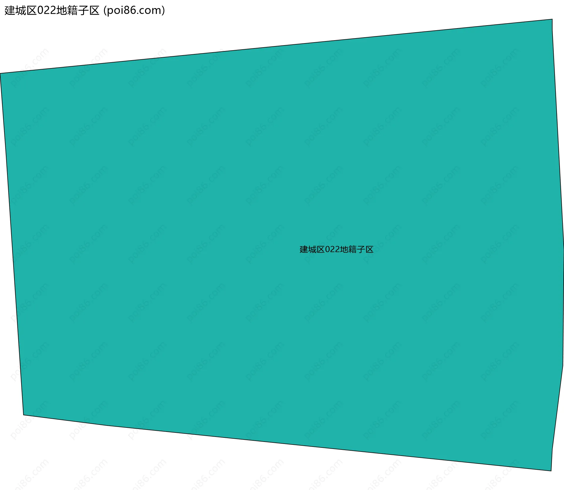 建城区022地籍子区边界地图