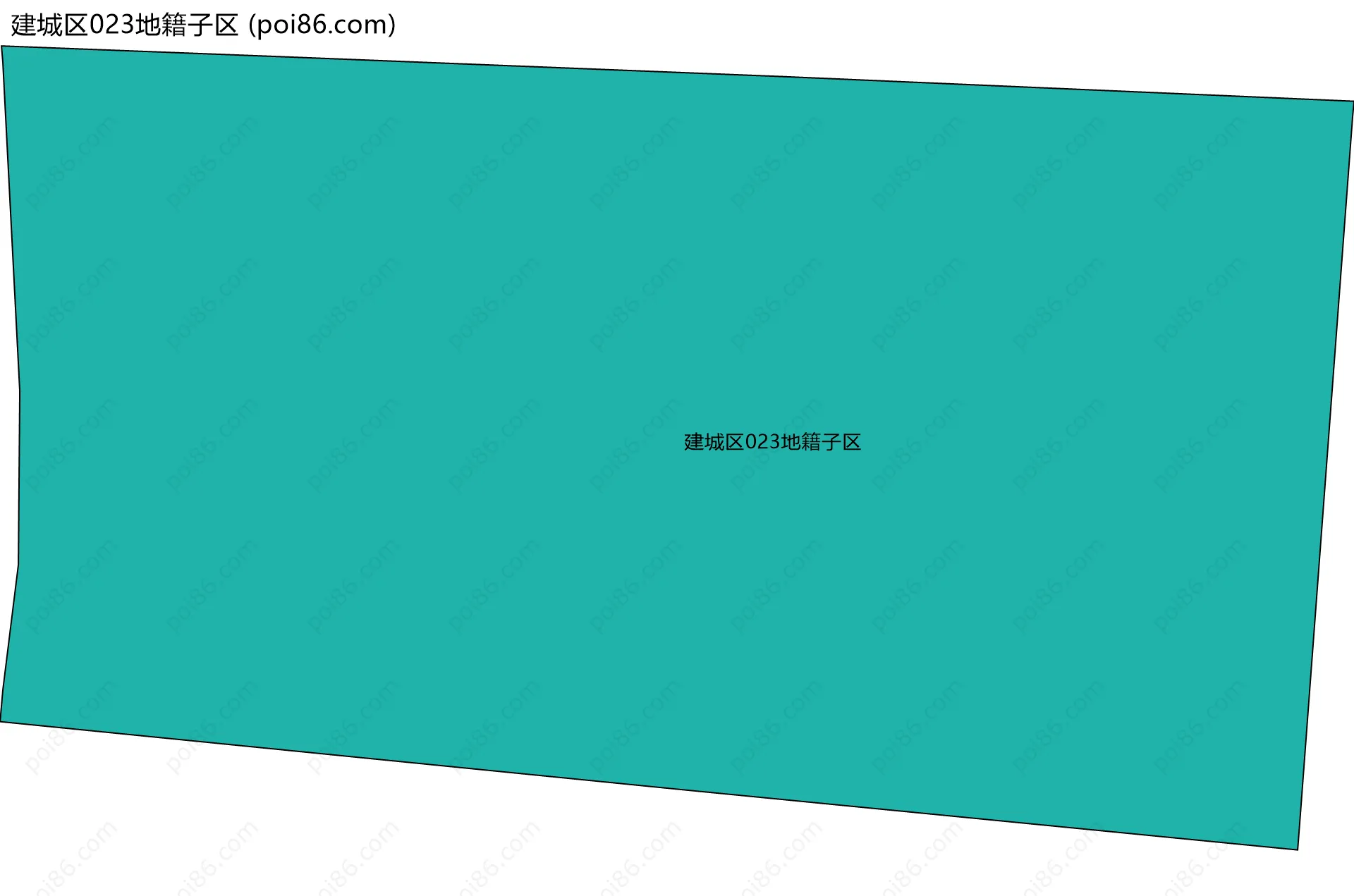 建城区023地籍子区边界地图