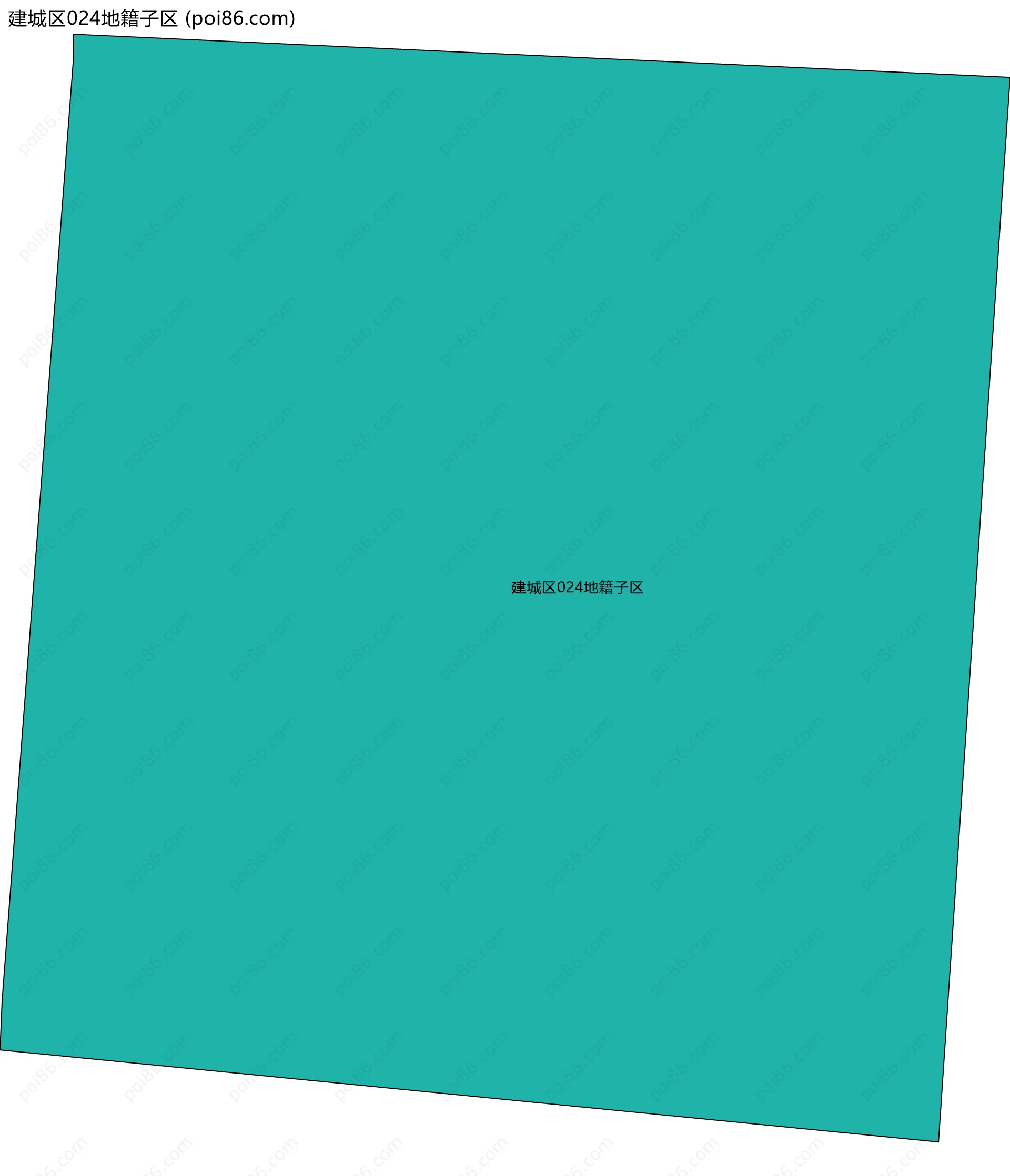 建城区024地籍子区边界地图
