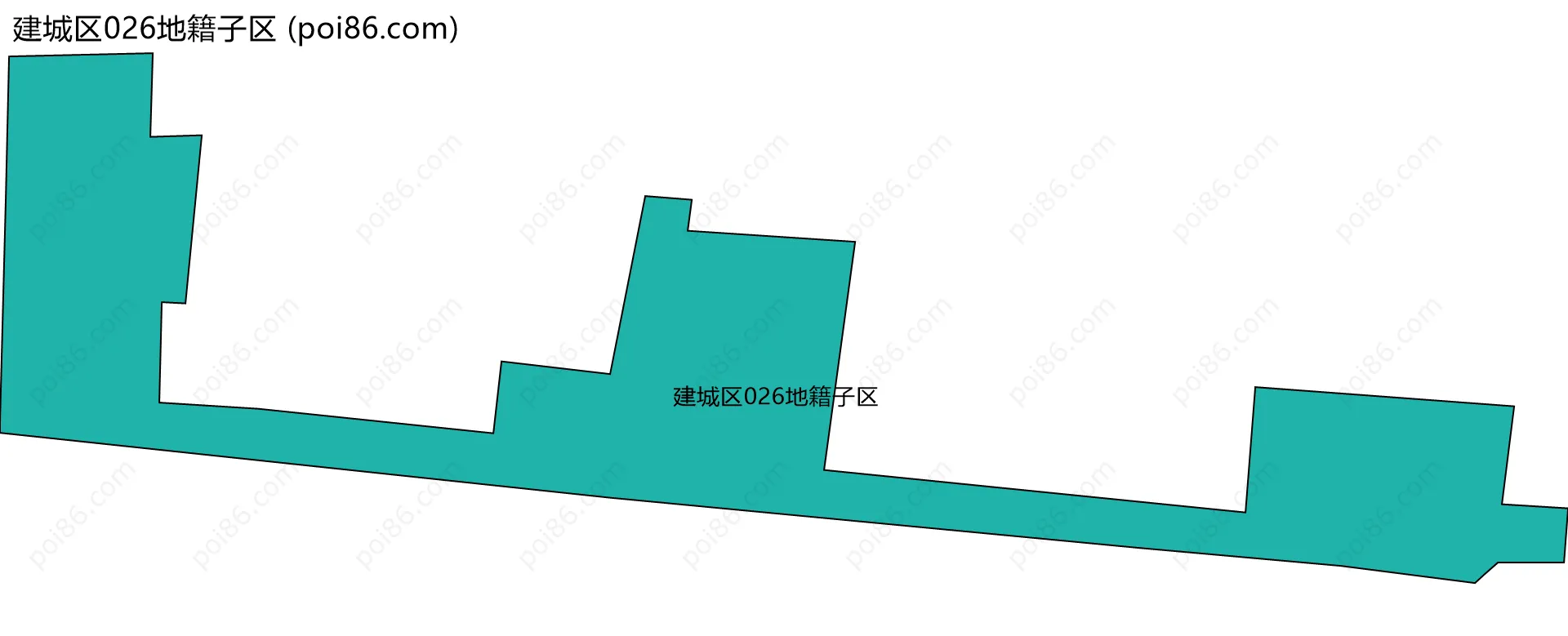 建城区026地籍子区边界地图