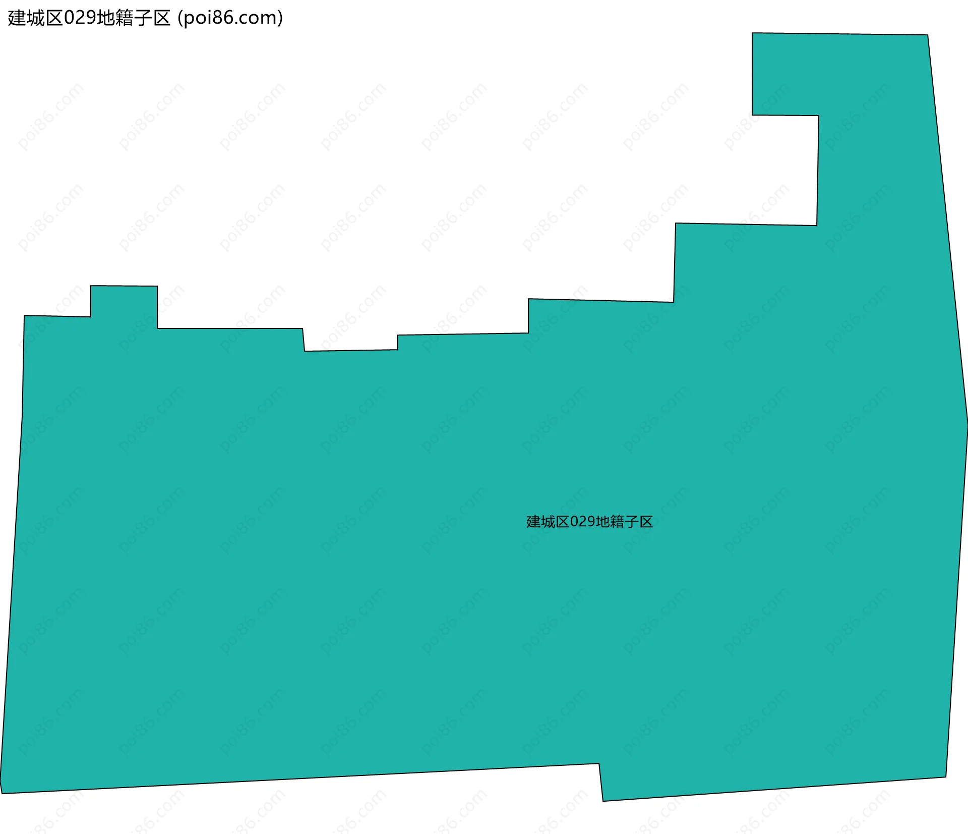建城区029地籍子区边界地图