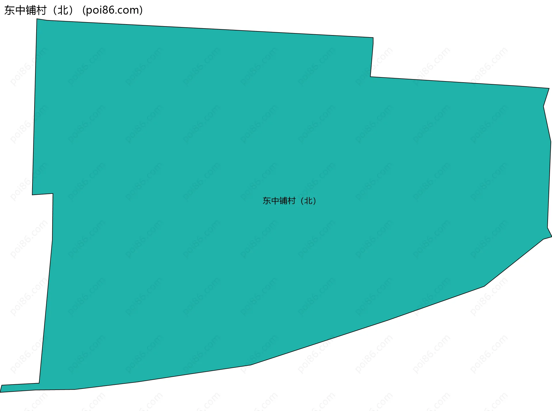 东中铺村（北）边界地图