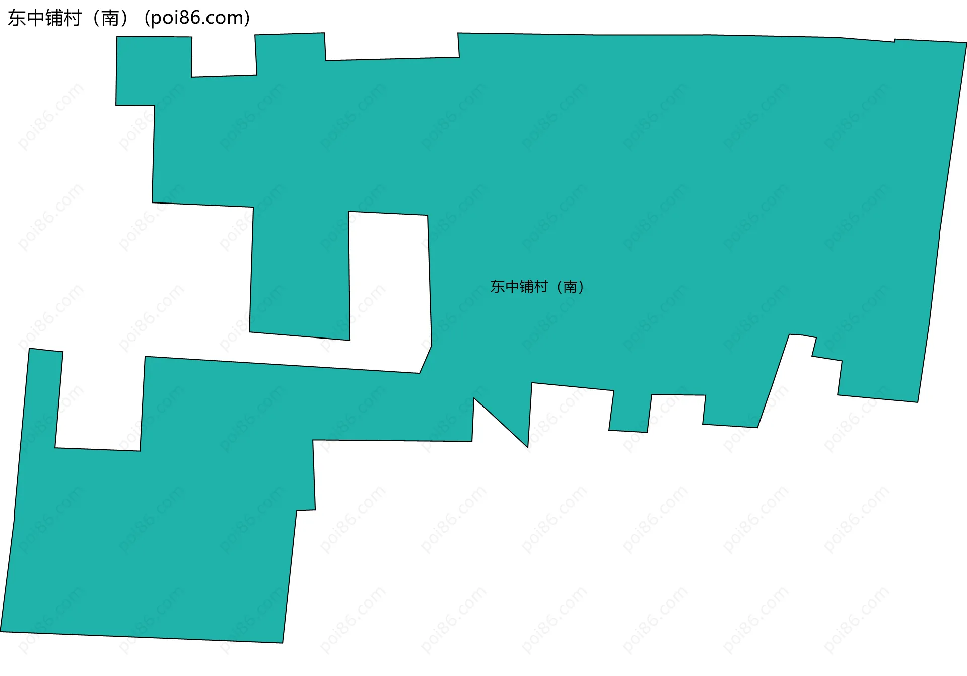 东中铺村（南）边界地图