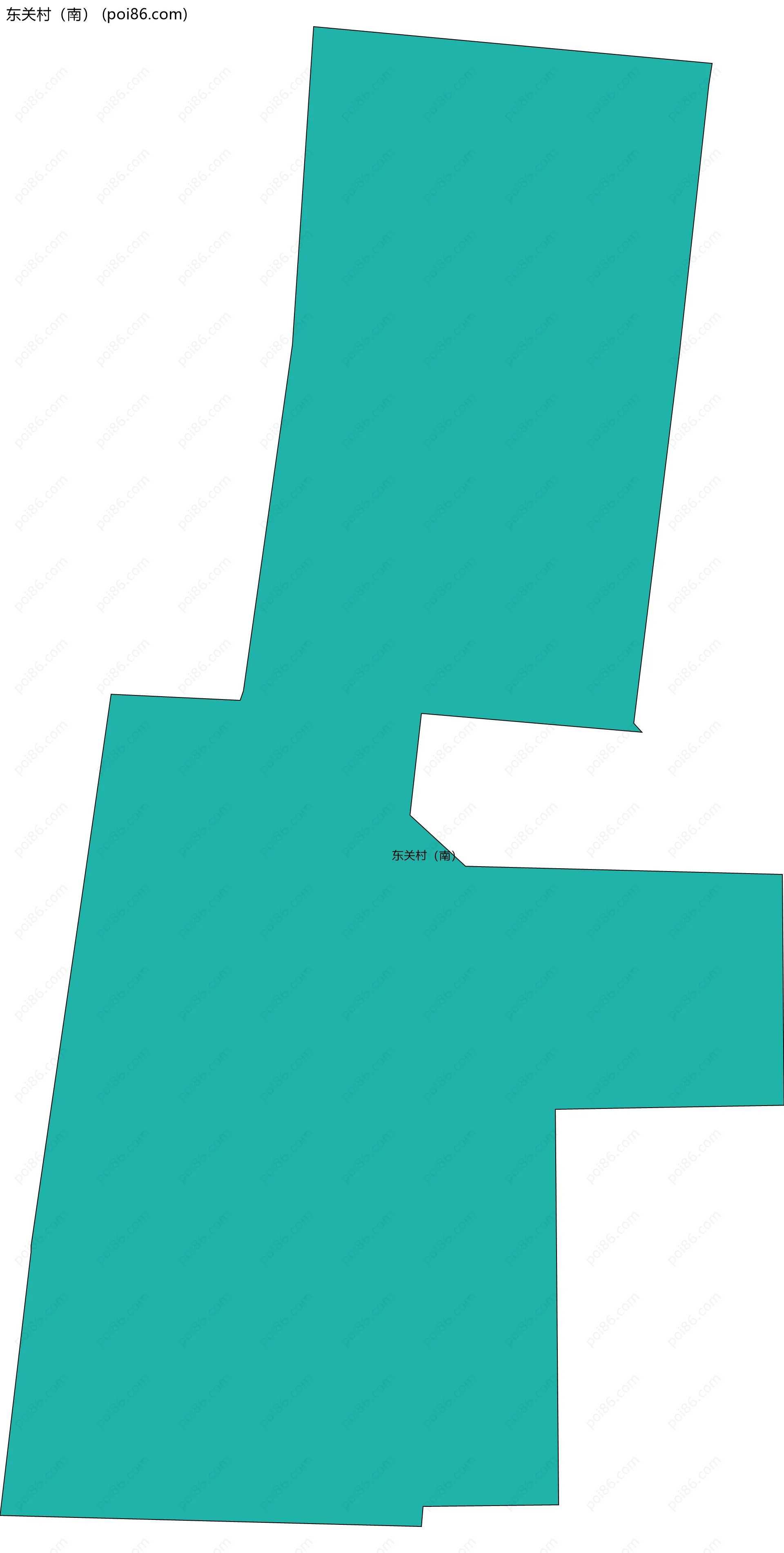 东关村（南）边界地图