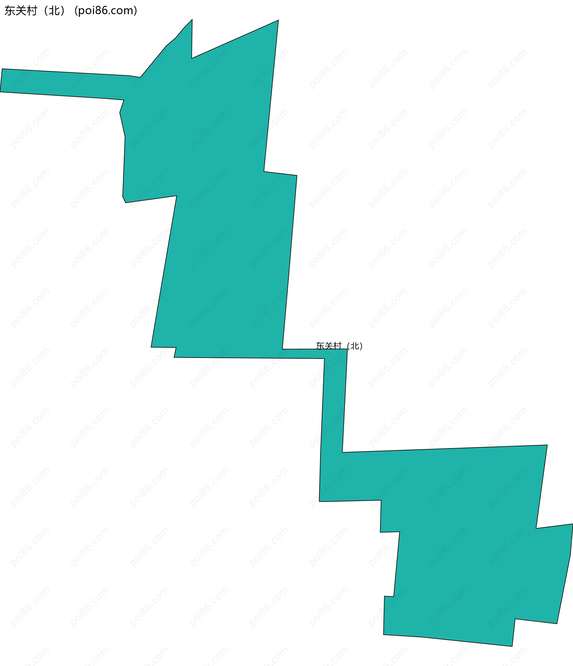 东关村（北）边界地图