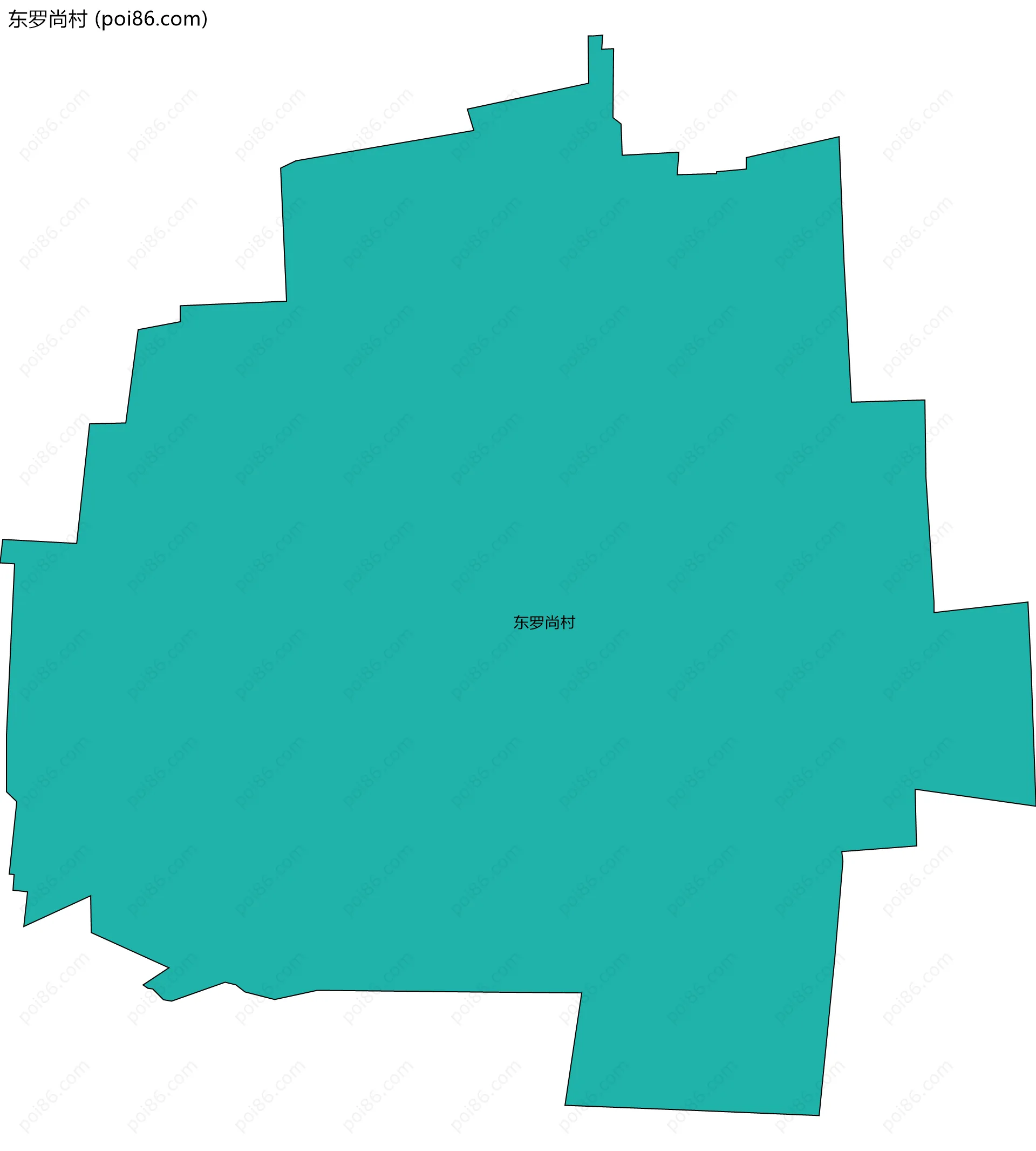 东罗尚村边界地图
