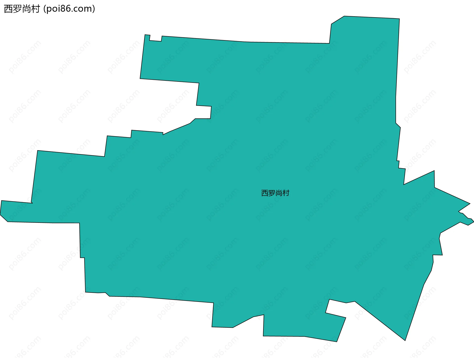 西罗尚村边界地图