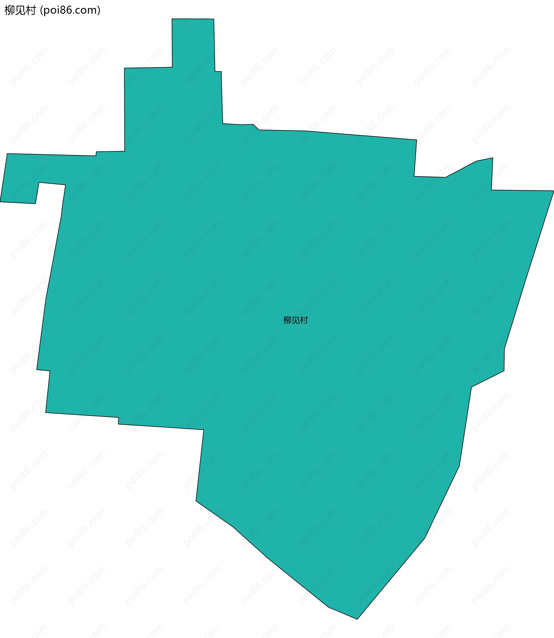 柳见村边界地图