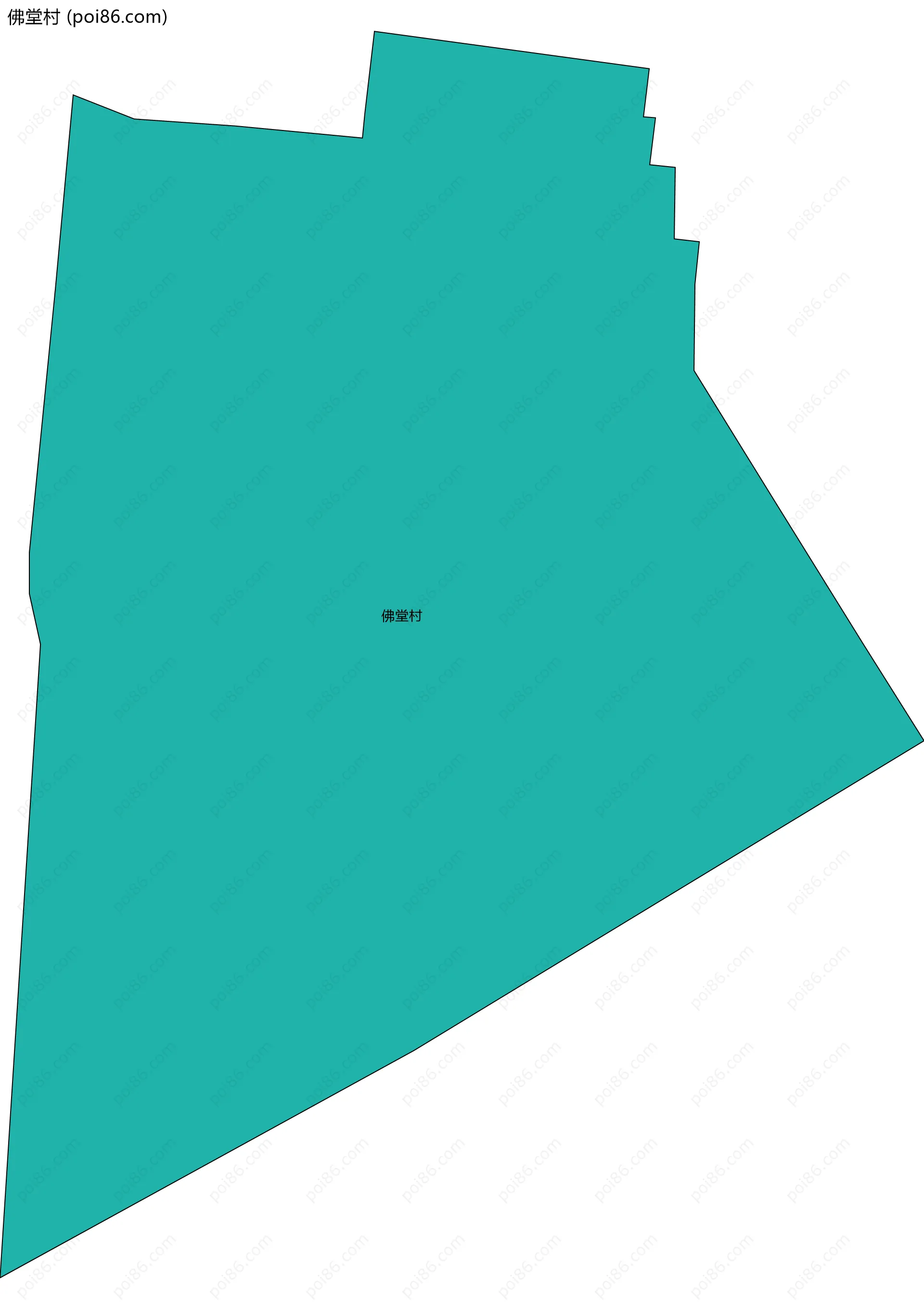 佛堂村边界地图