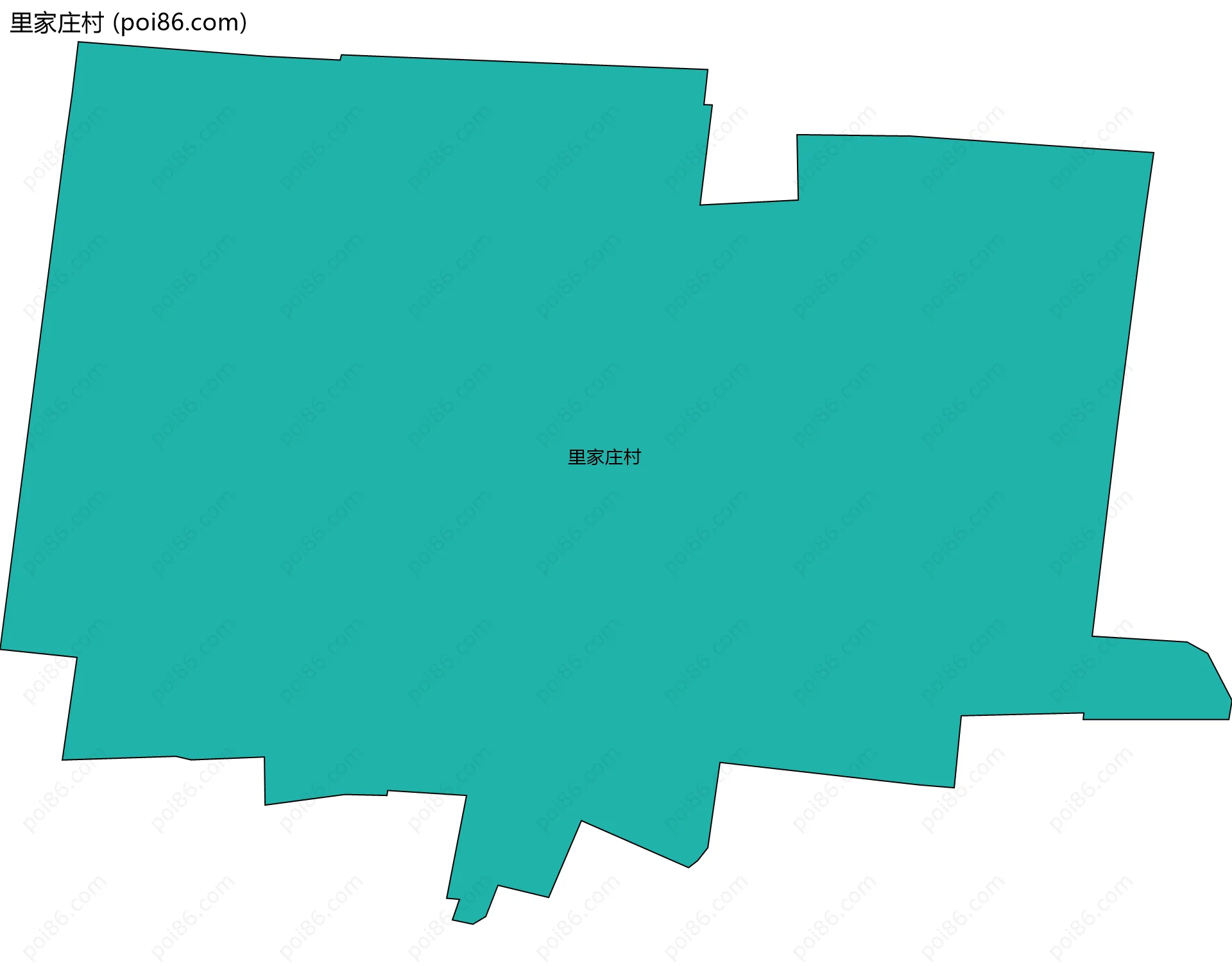 里家庄村边界地图