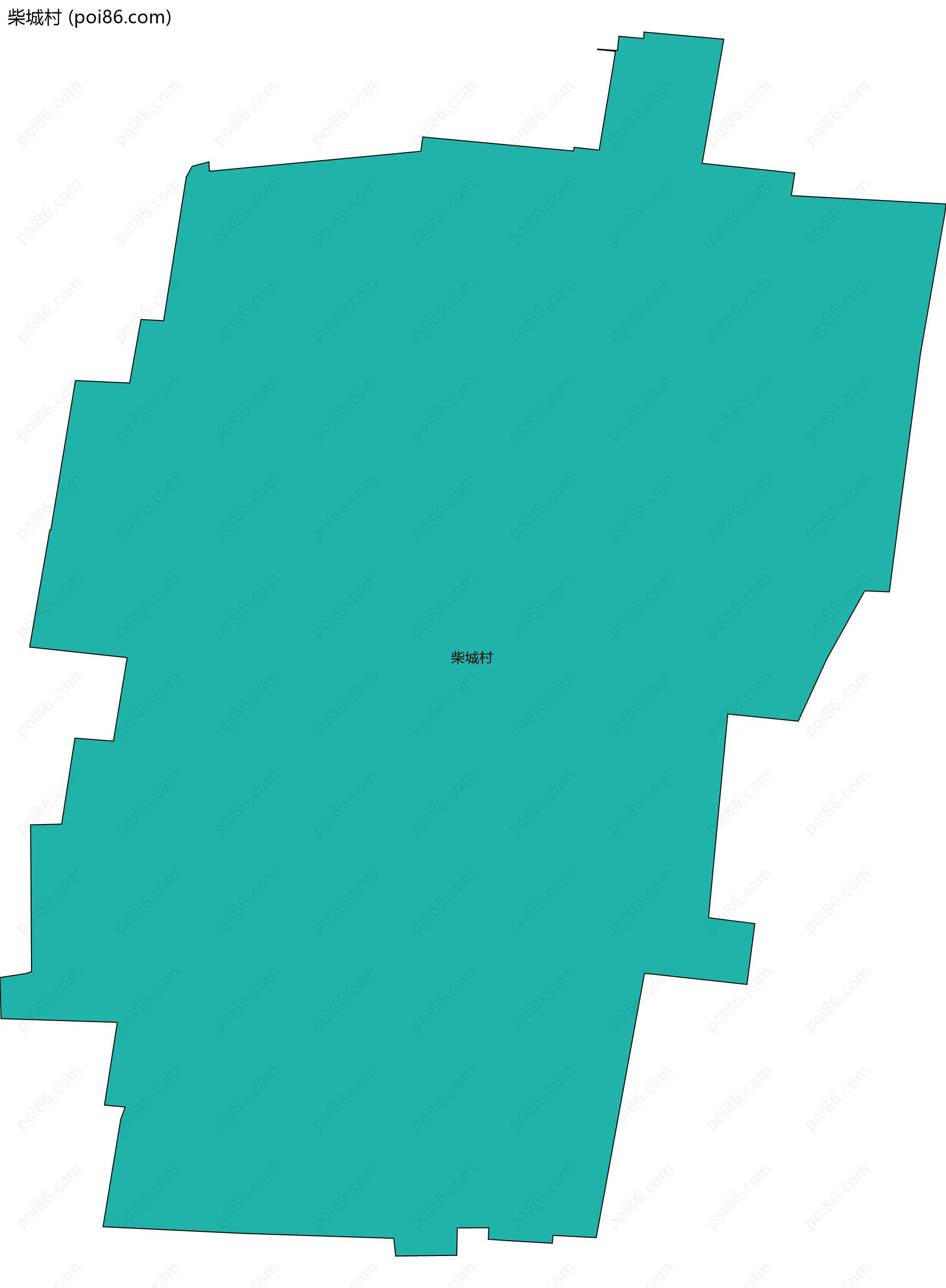 柴城村边界地图