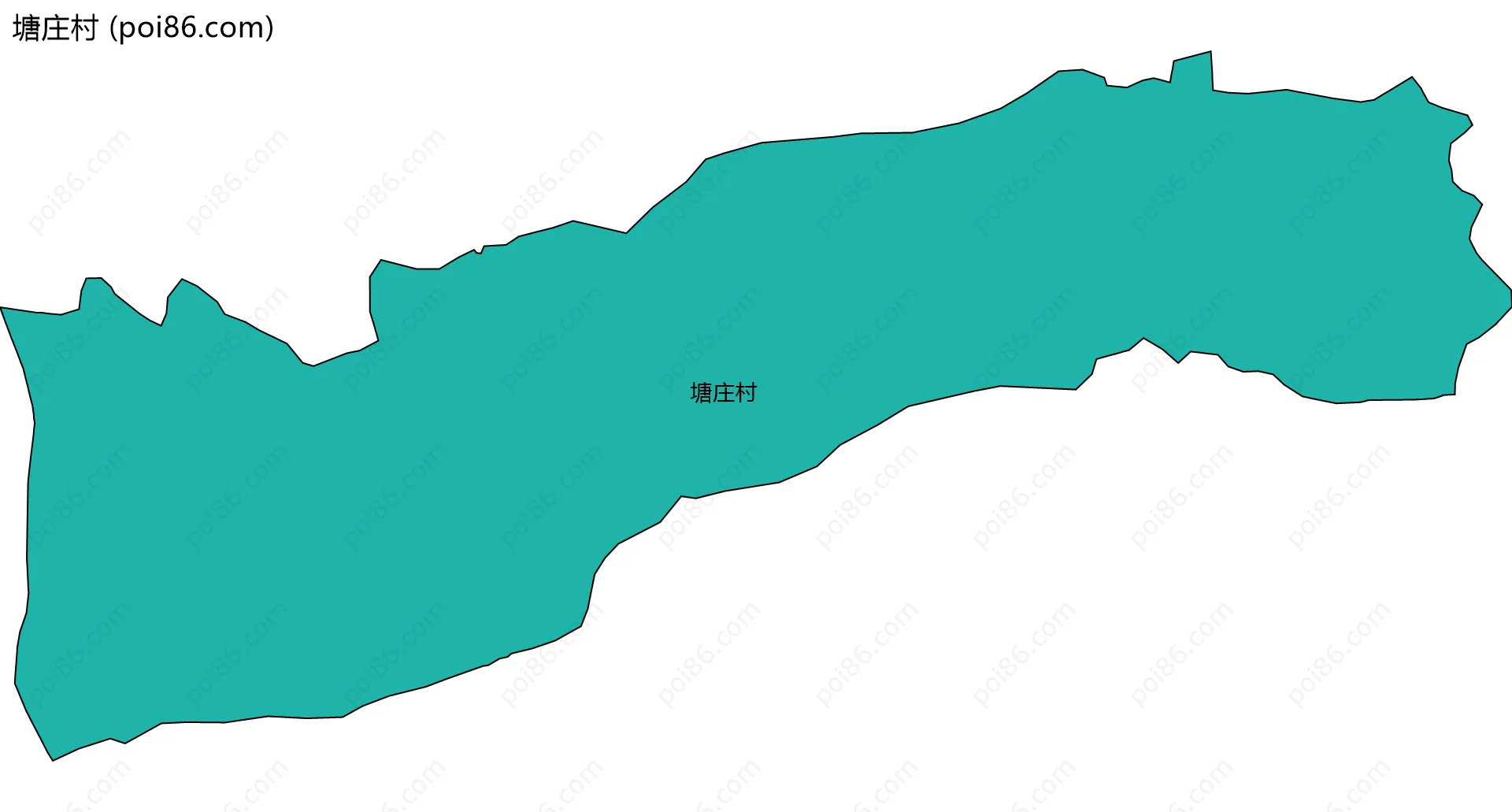 塘庄村边界地图