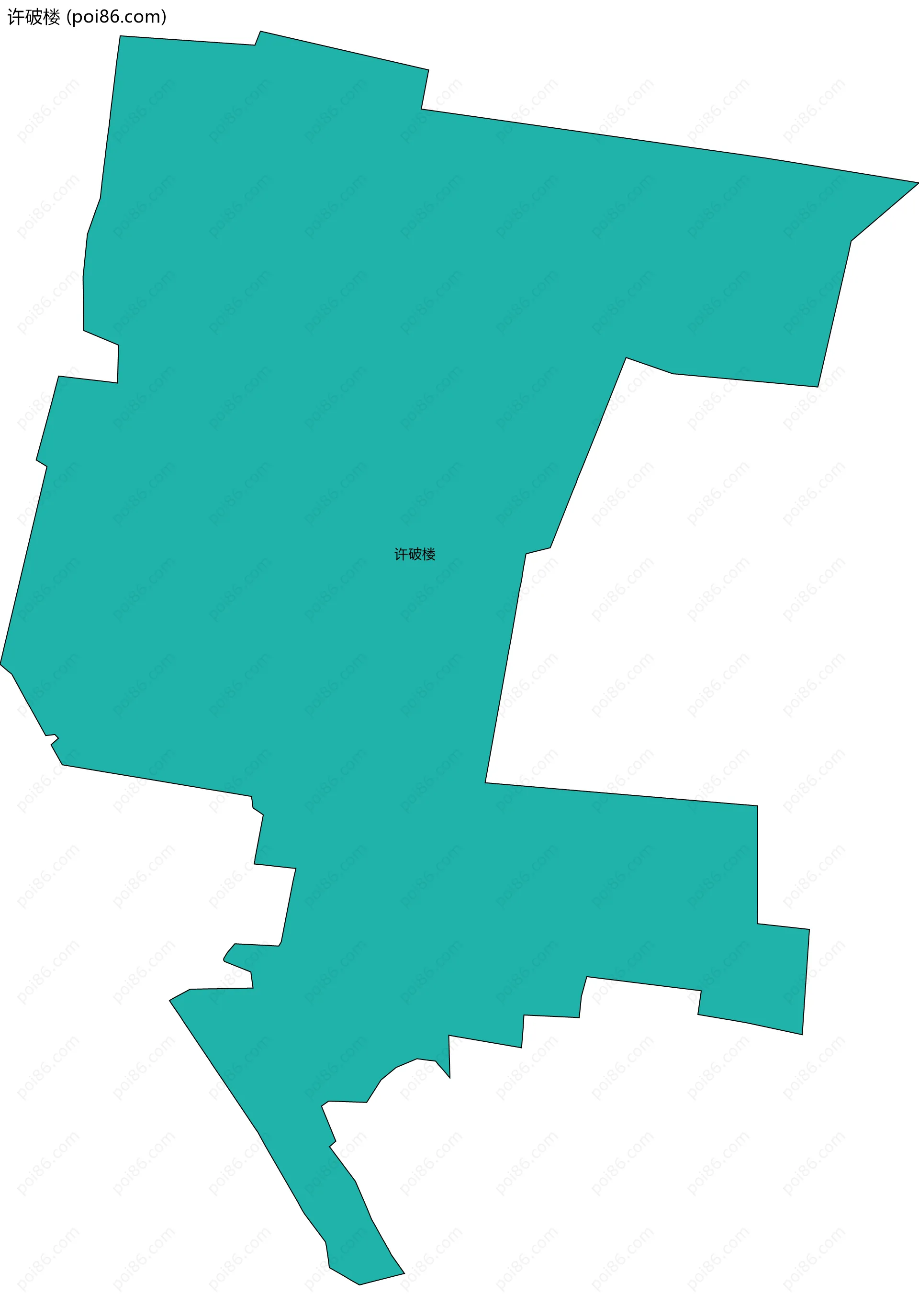 许破楼边界地图