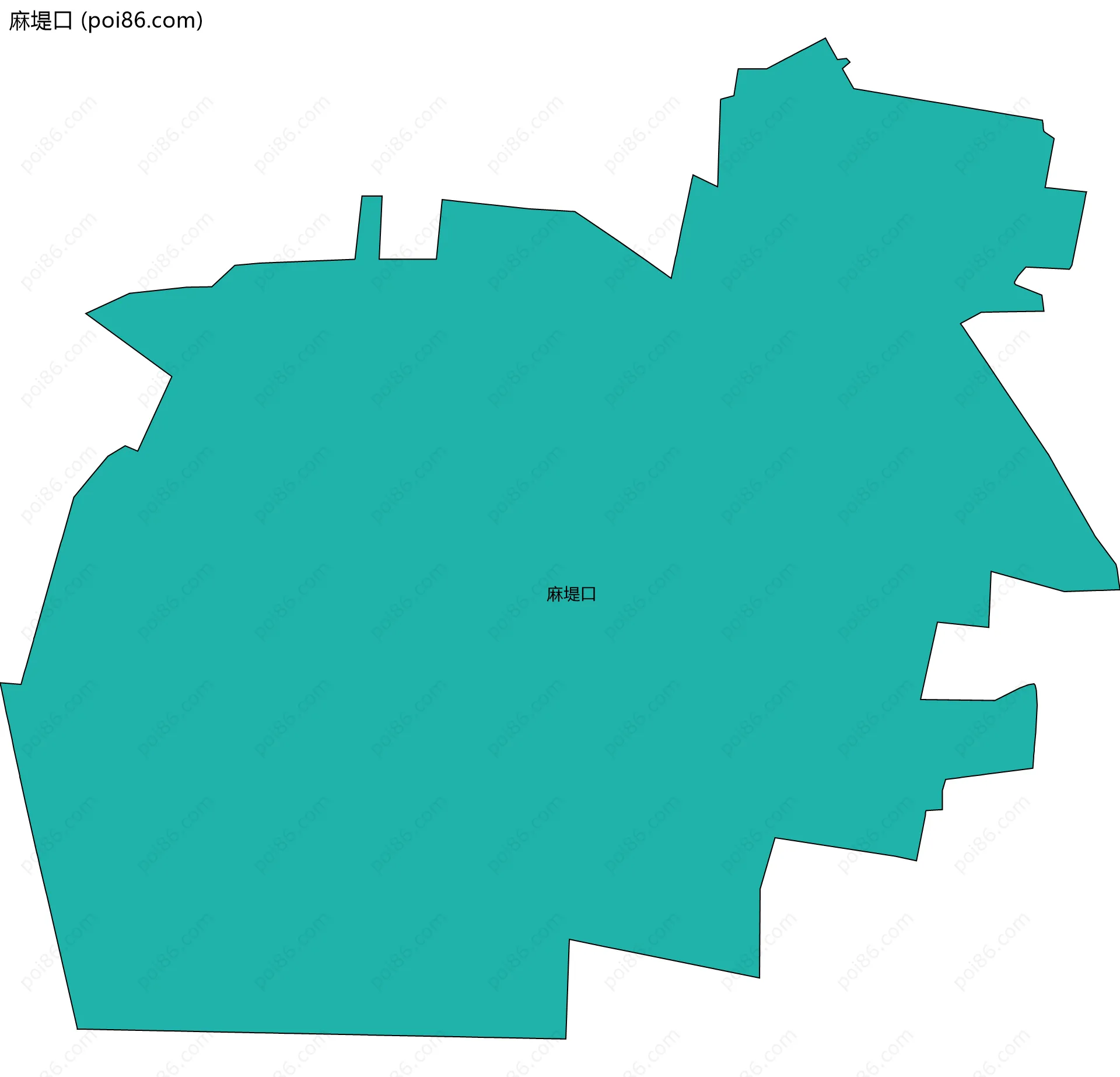 麻堤口边界地图