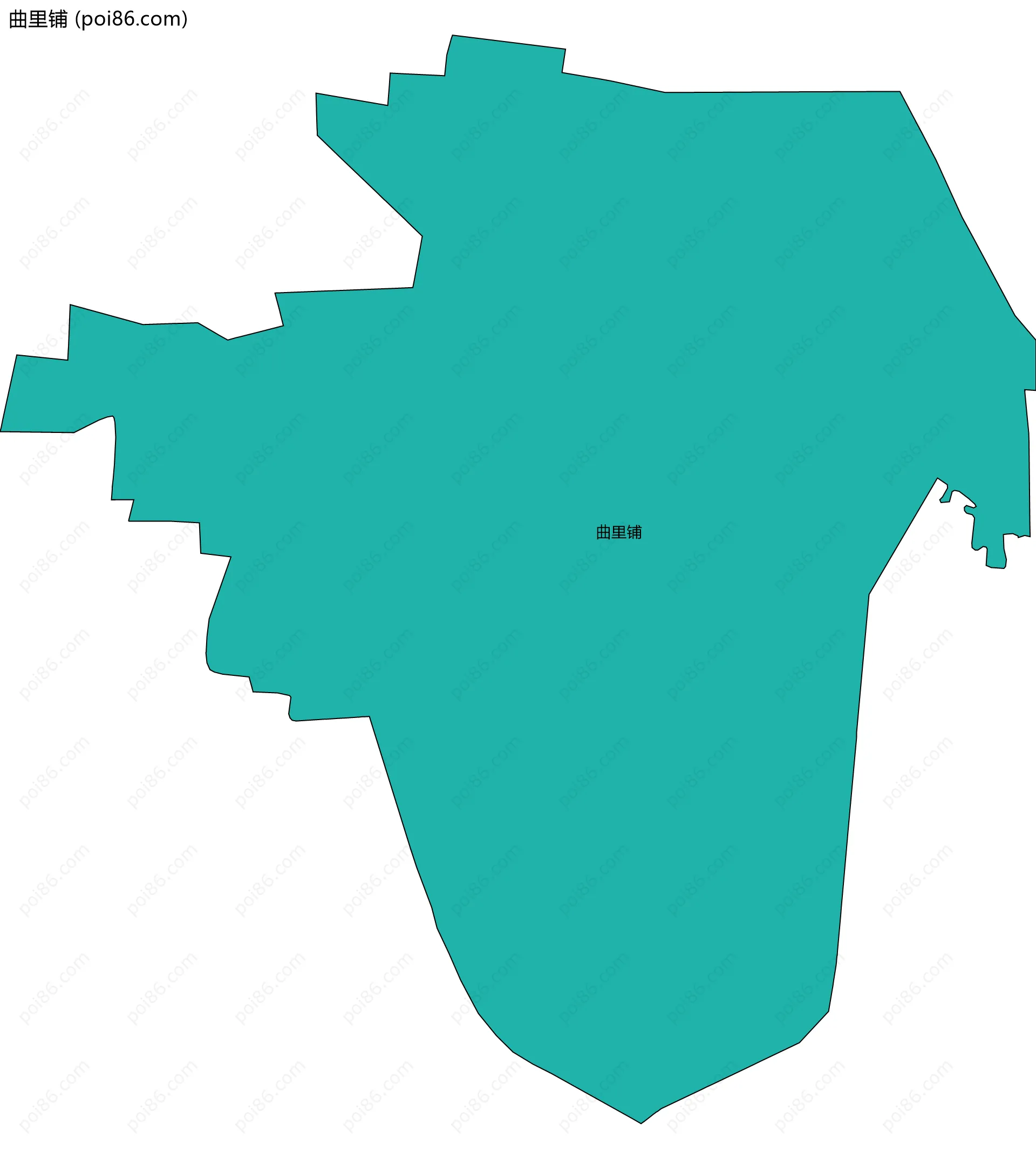 曲里铺边界地图