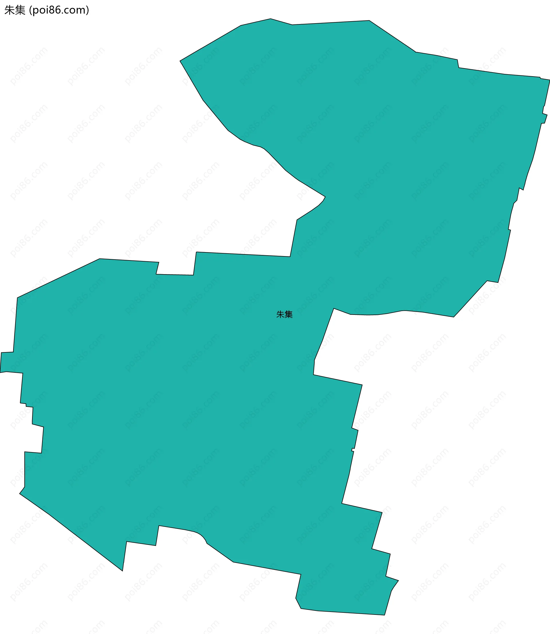 朱集边界地图