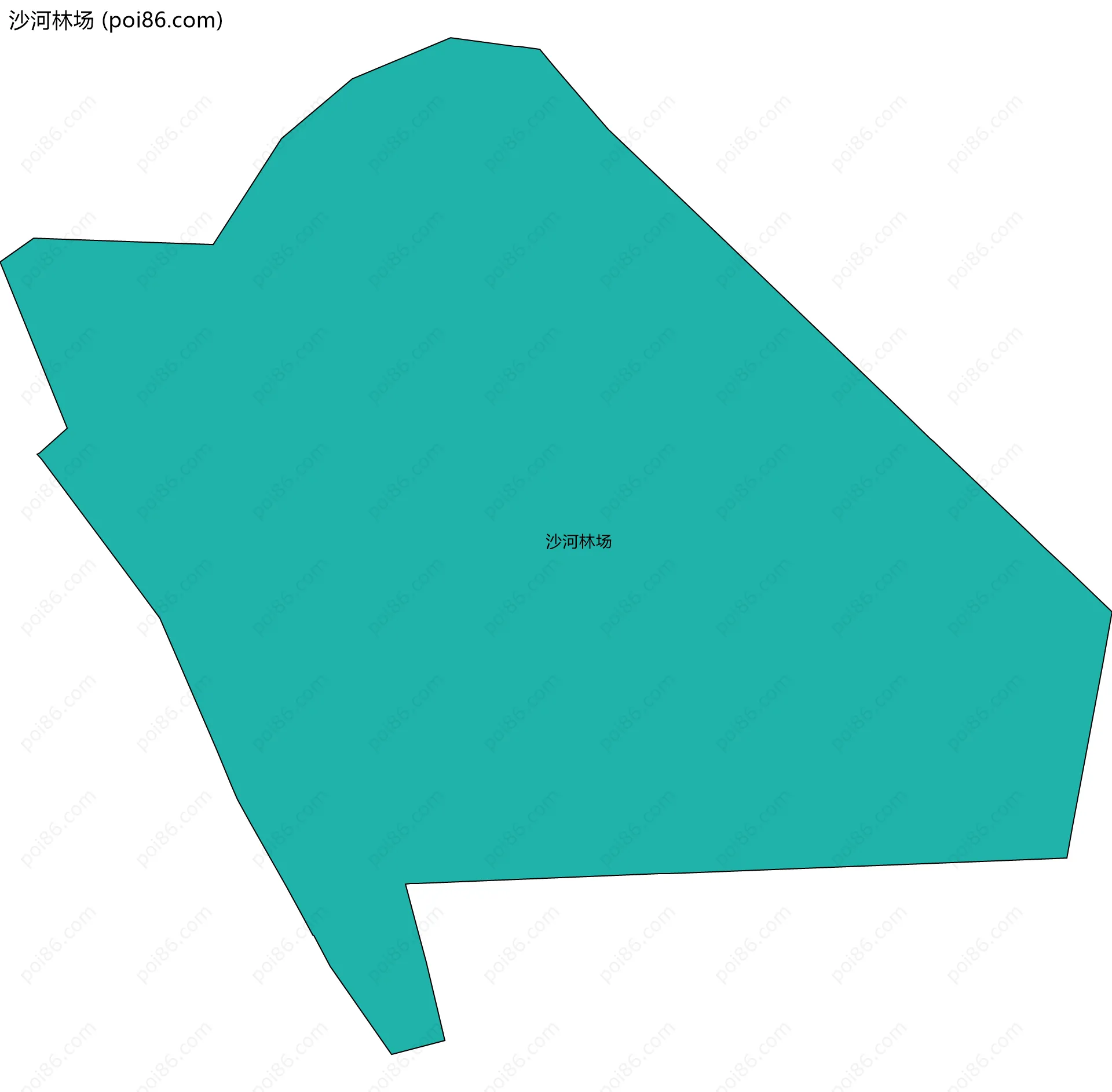 沙河林场边界地图