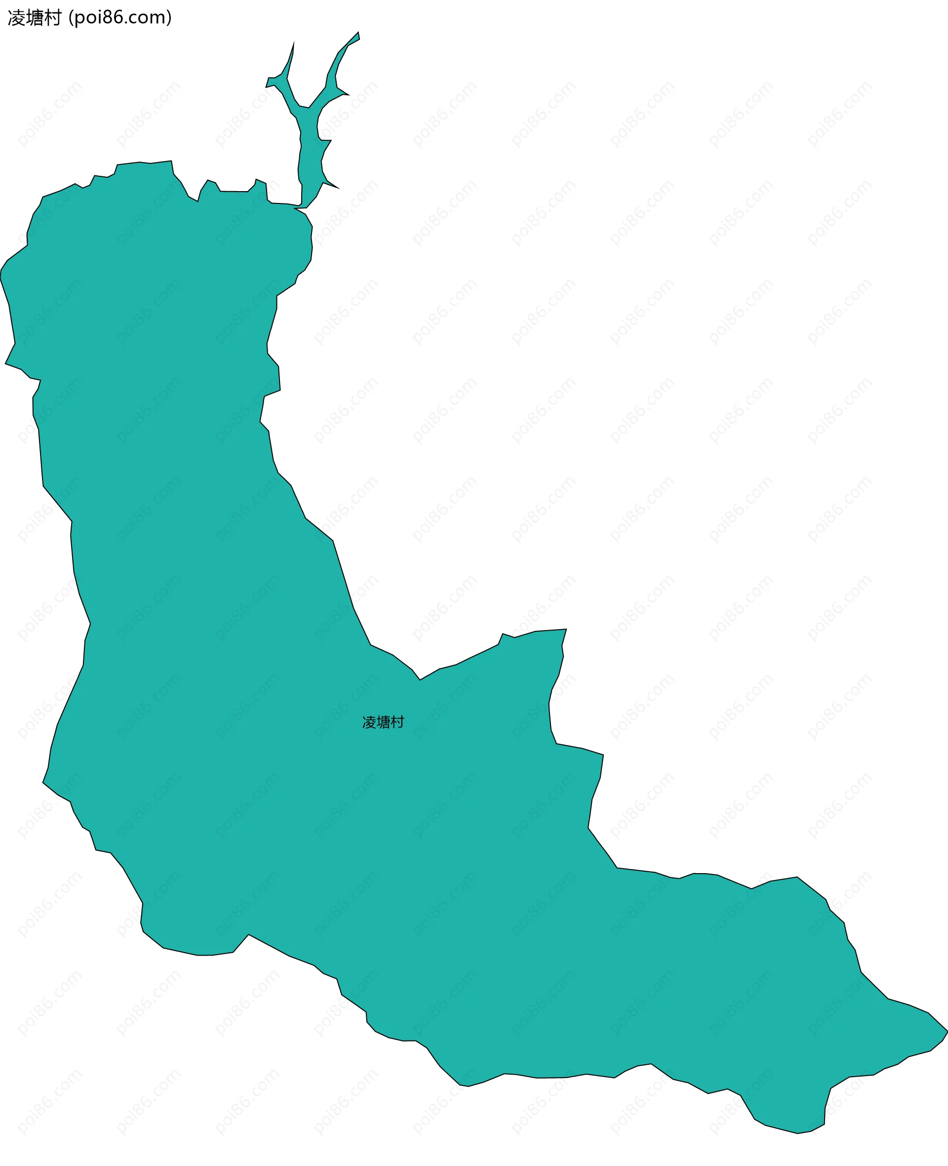 凌塘村边界地图