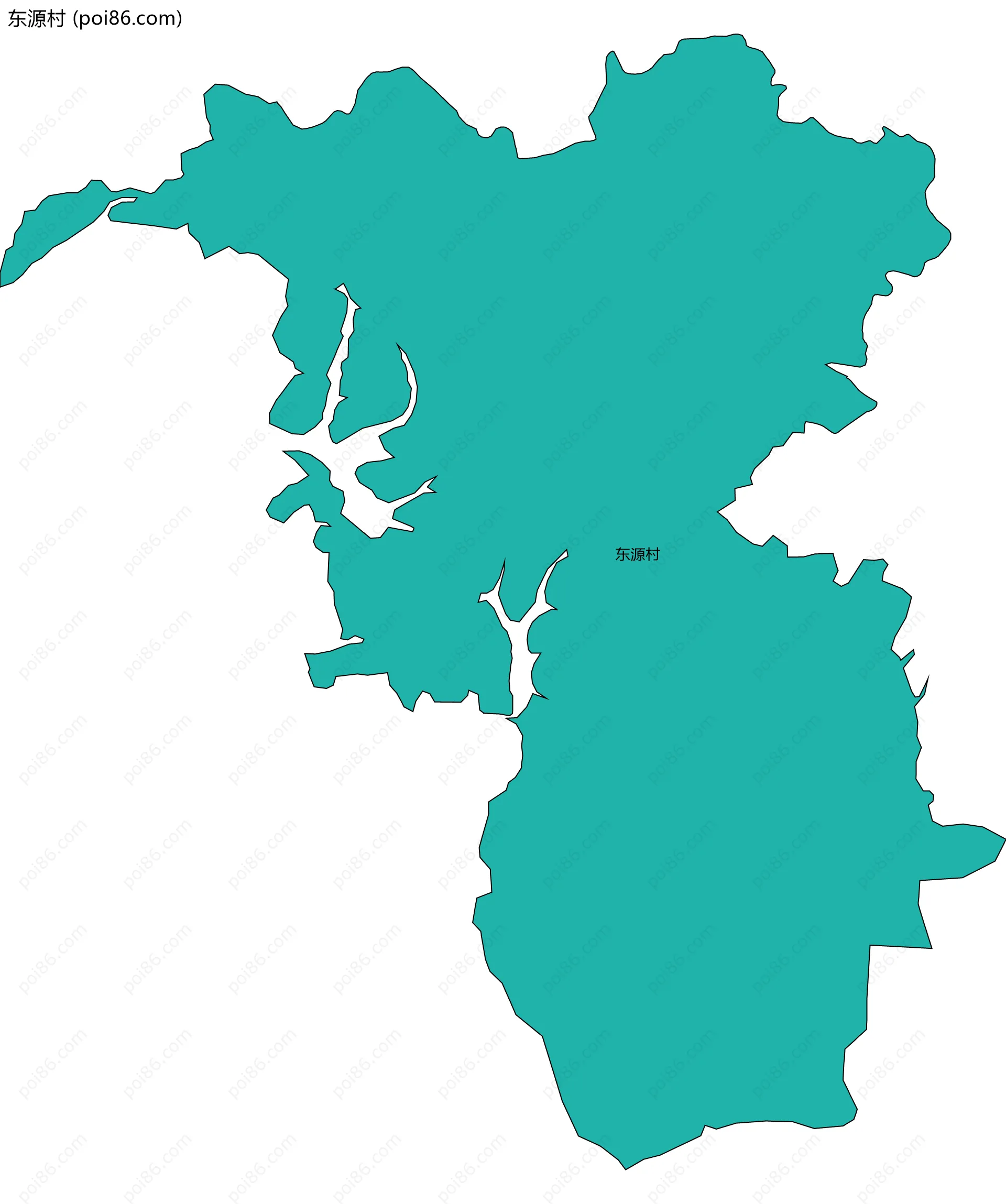 东源村边界地图