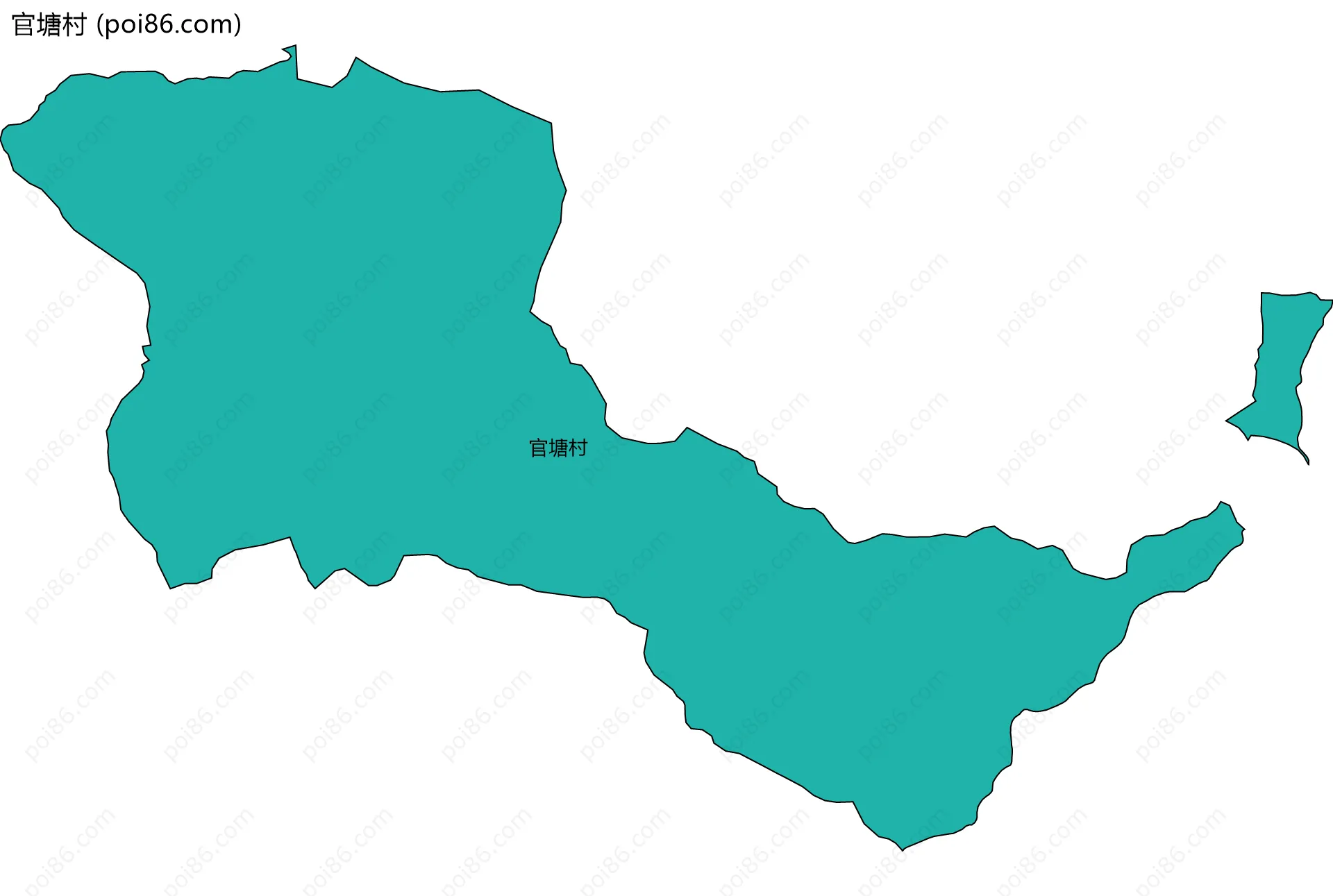 官塘村边界地图