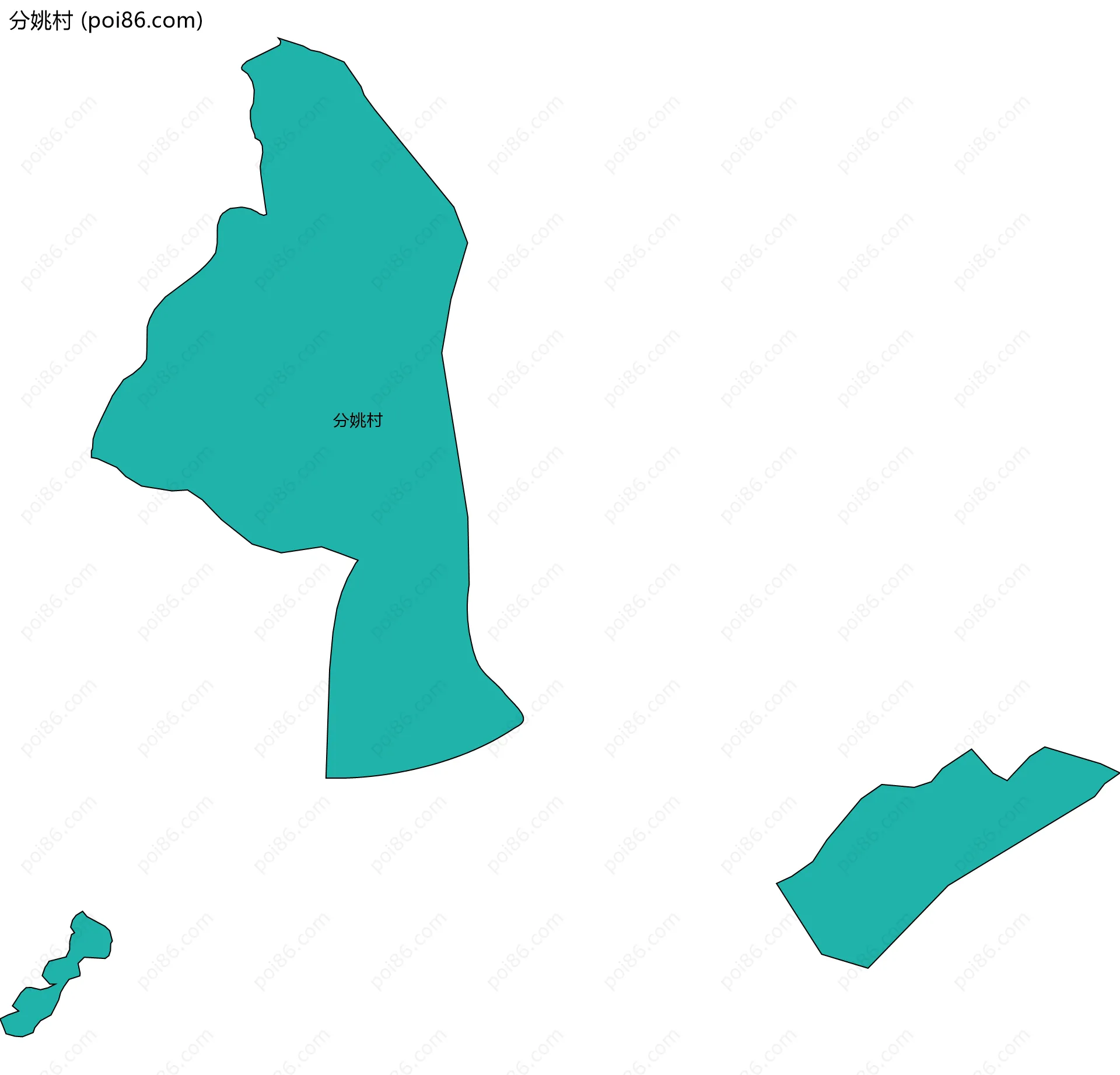 分姚村边界地图