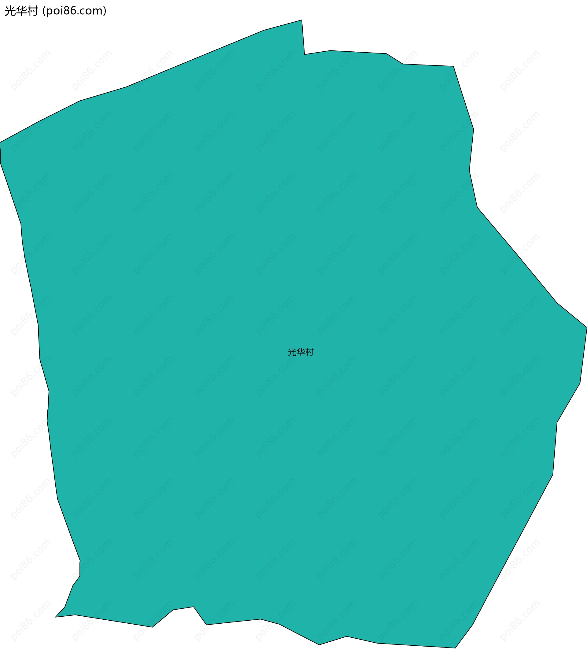 光华村边界地图