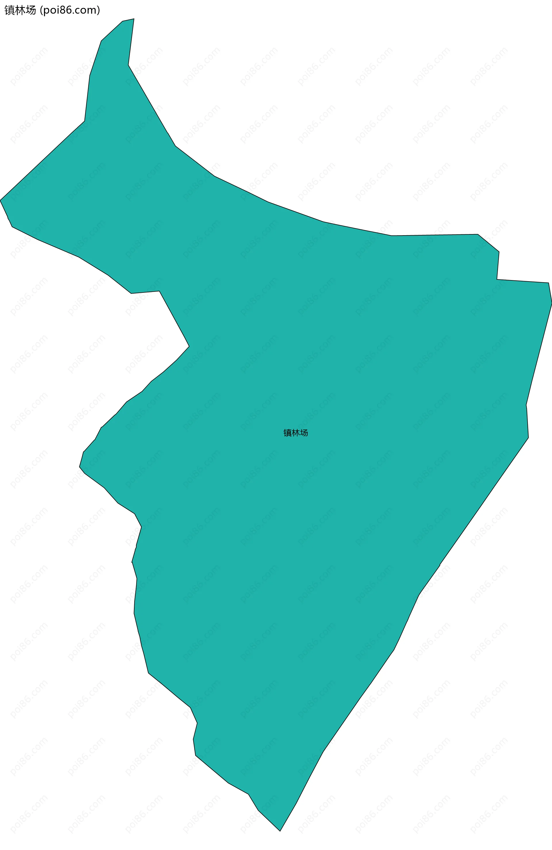 镇林场边界地图