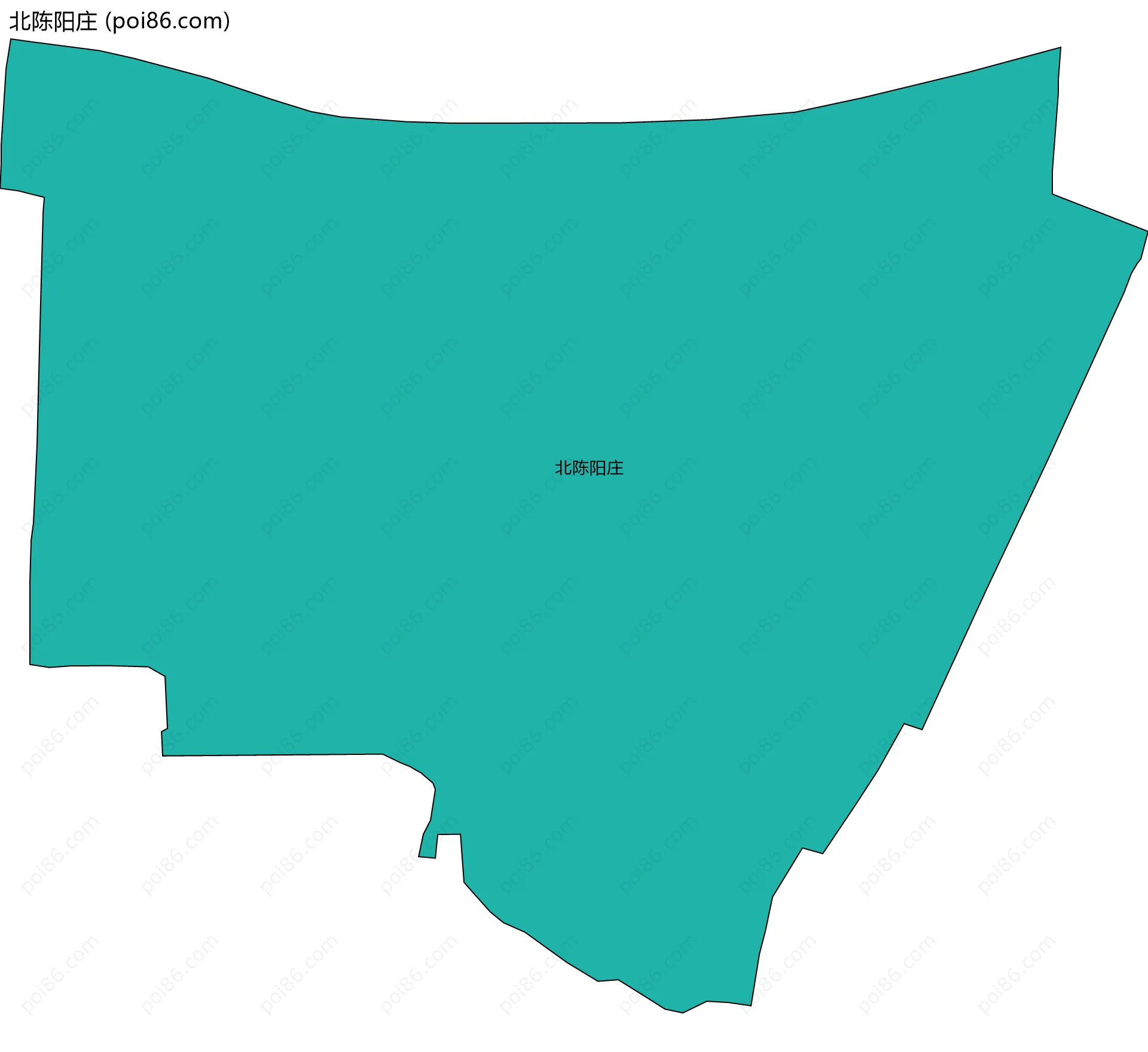 北陈阳庄边界地图