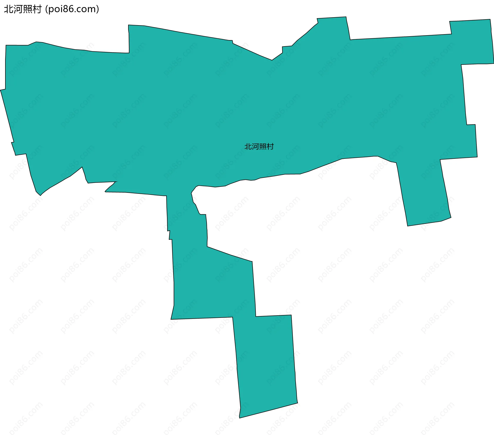 北河照村边界地图