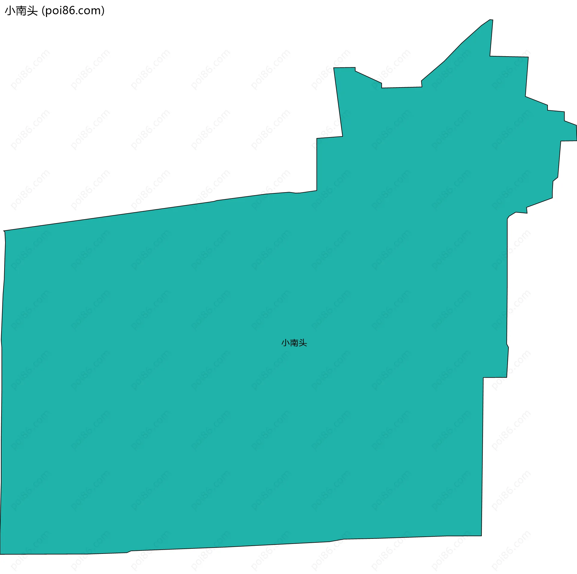 小南头边界地图