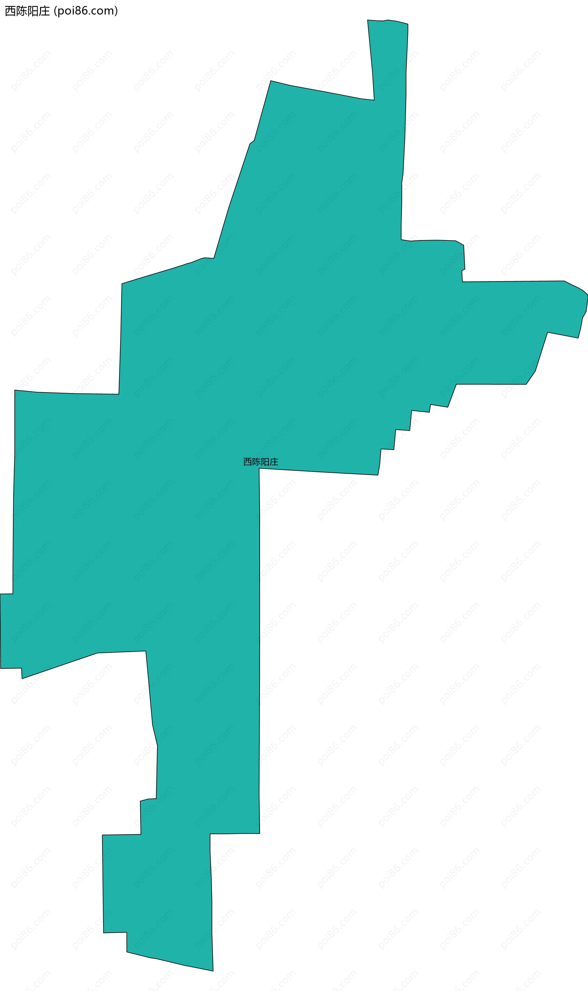 西陈阳庄边界地图