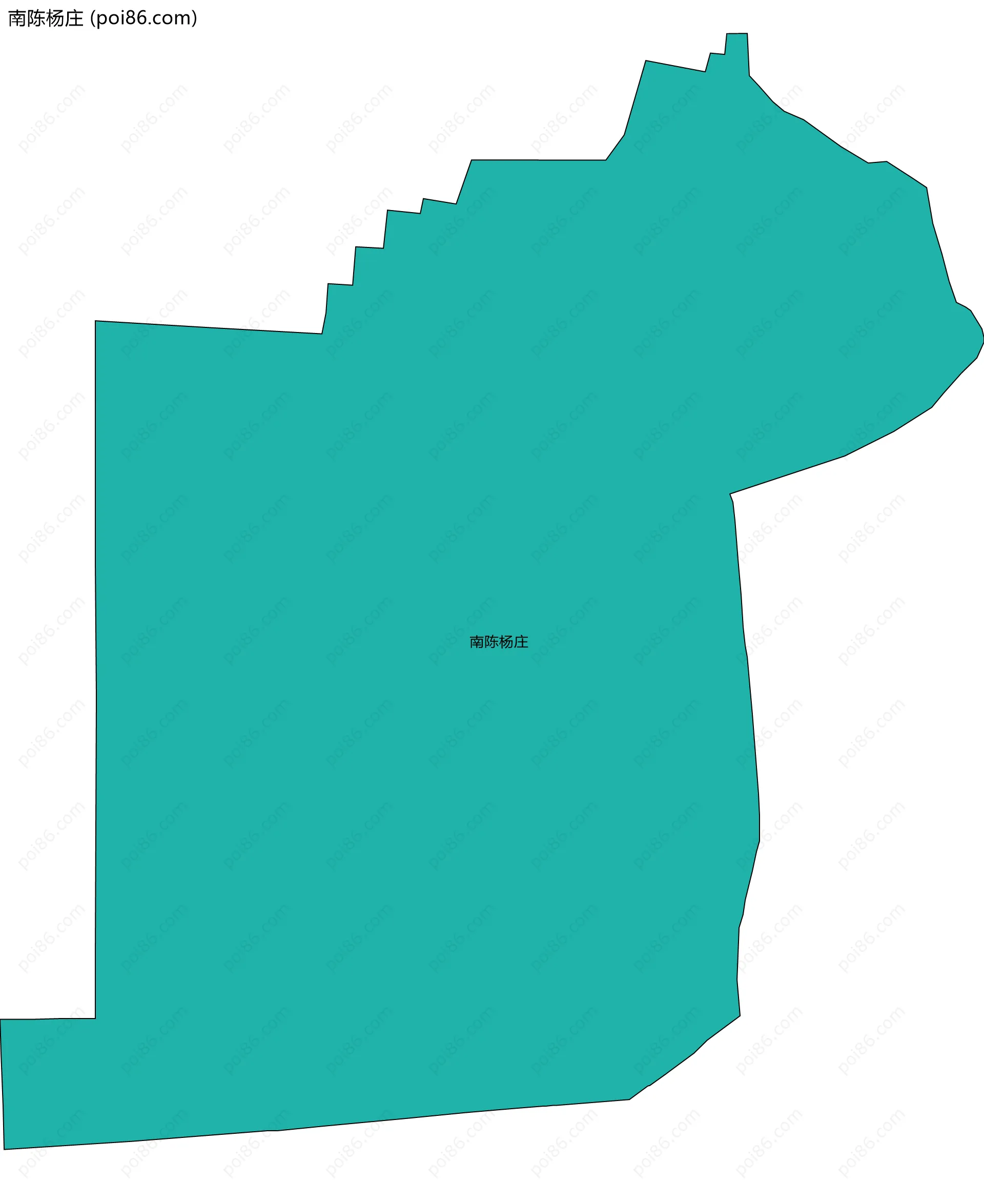 南陈杨庄边界地图