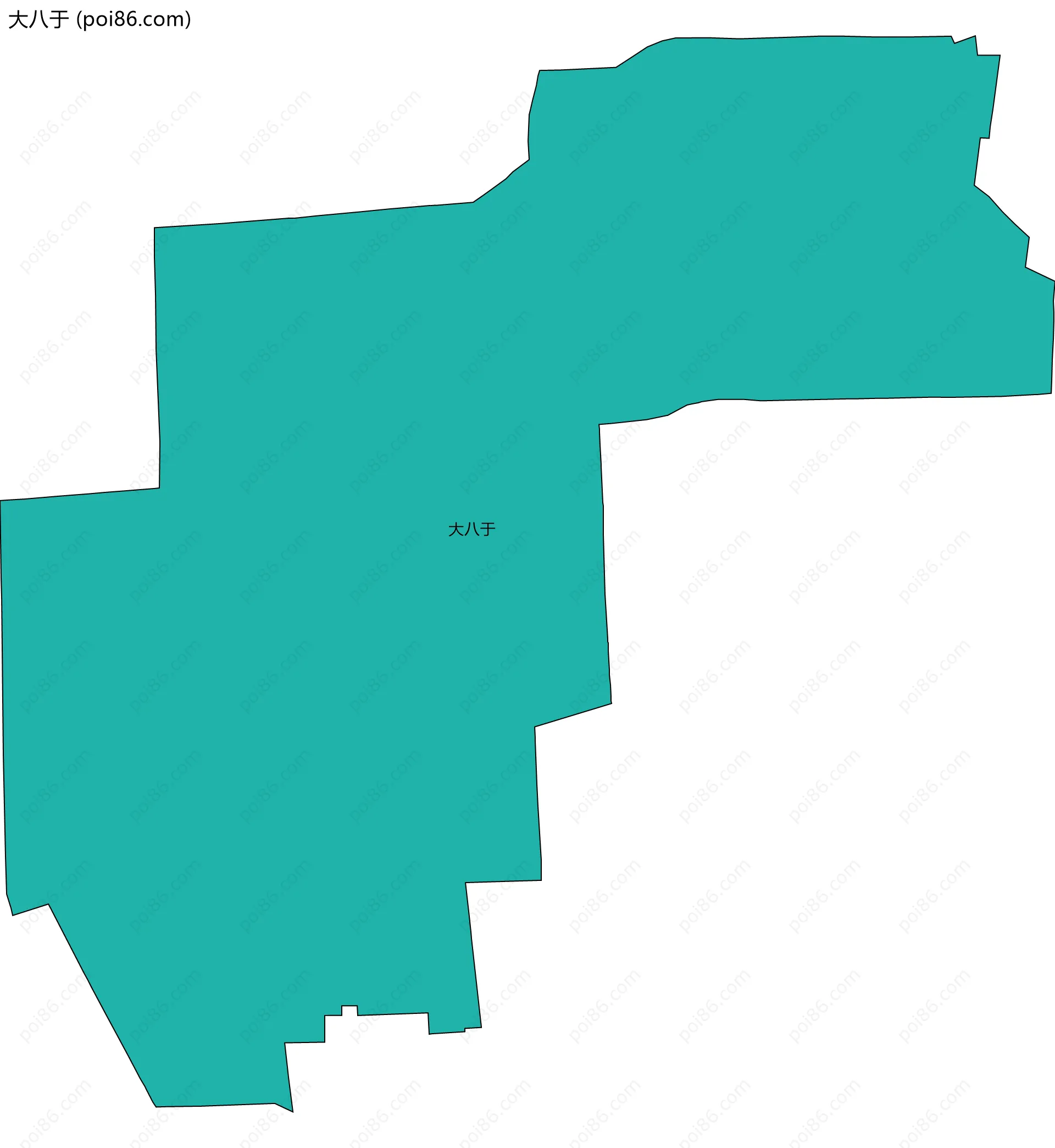 大八于边界地图