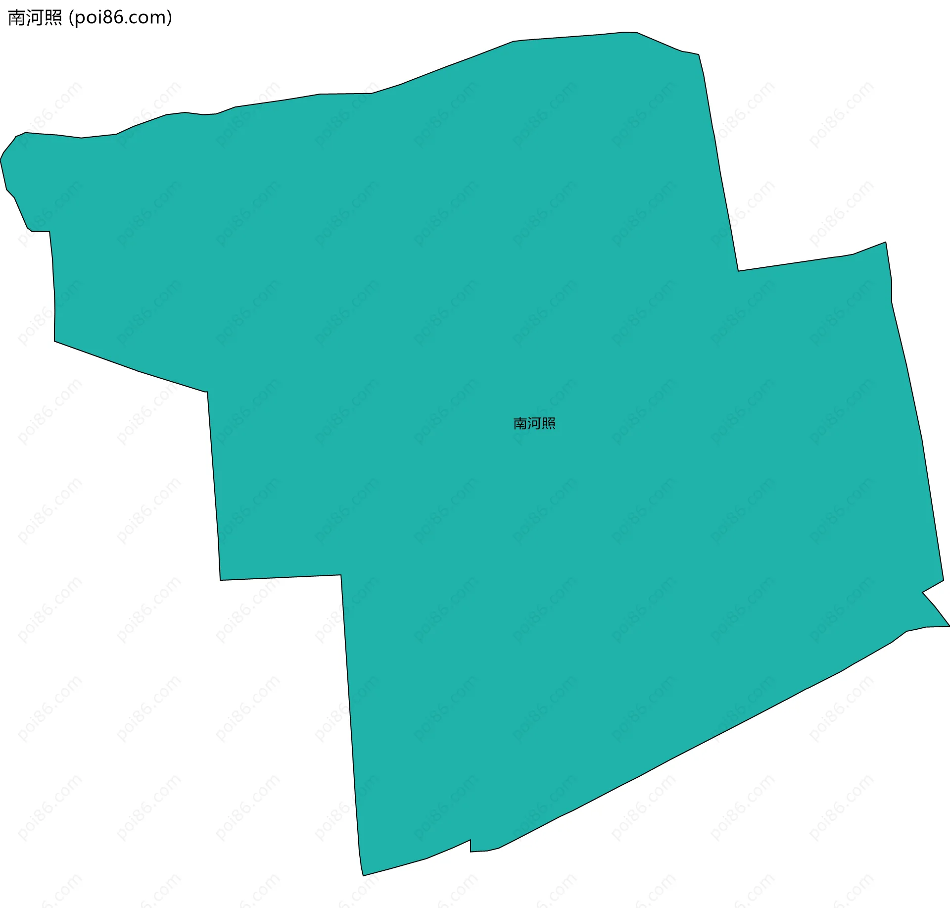 南河照边界地图