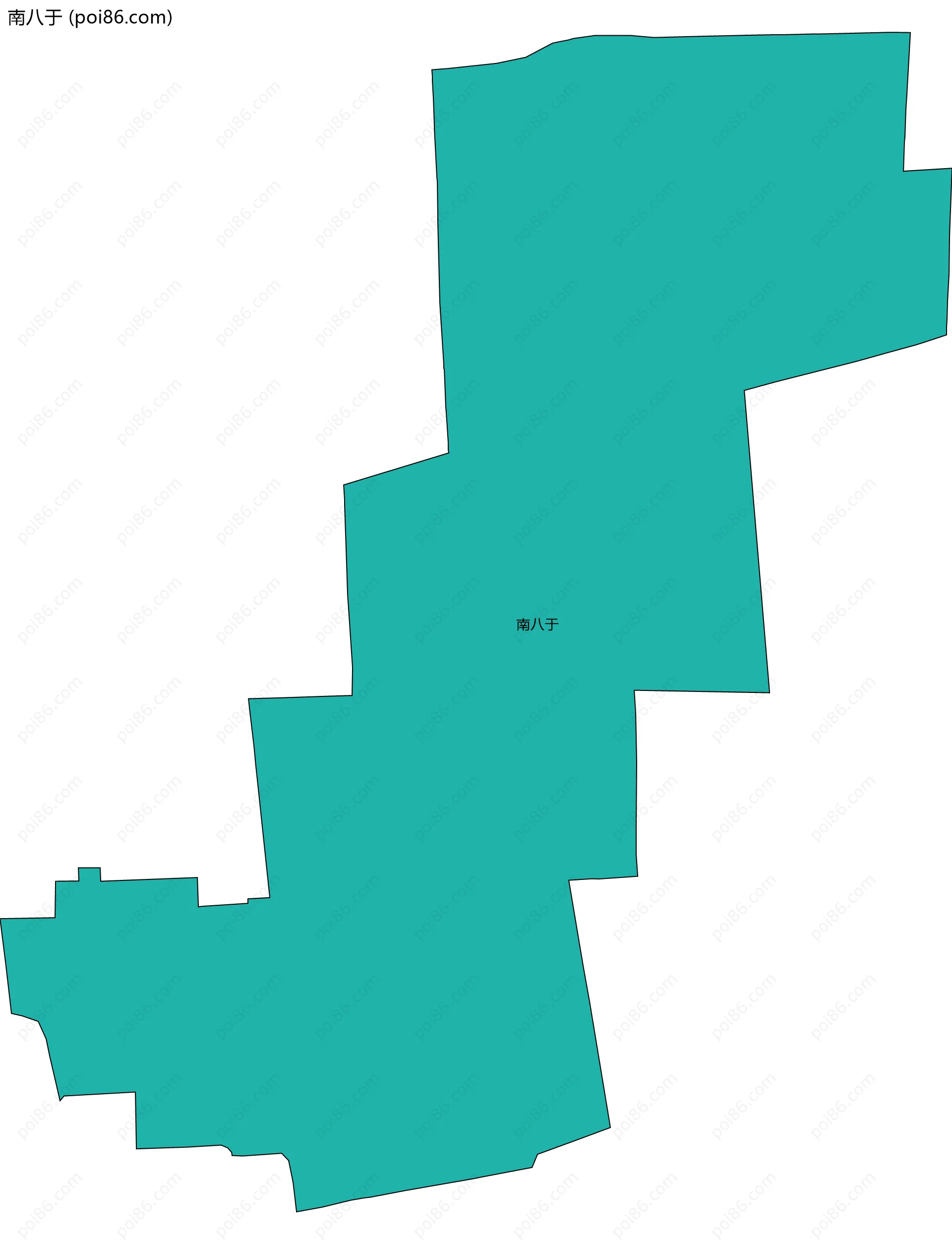 南八于边界地图