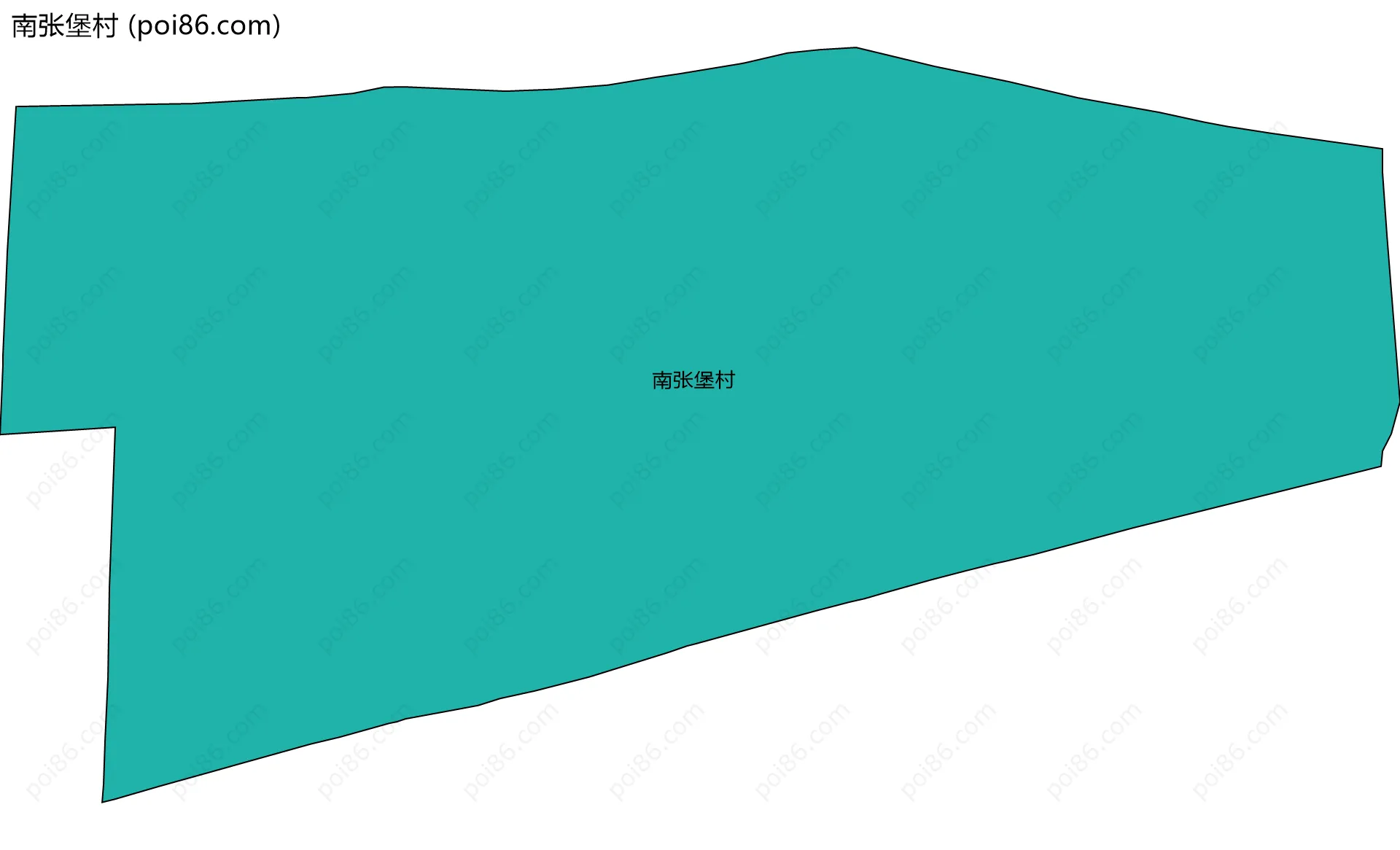 南张堡村边界地图