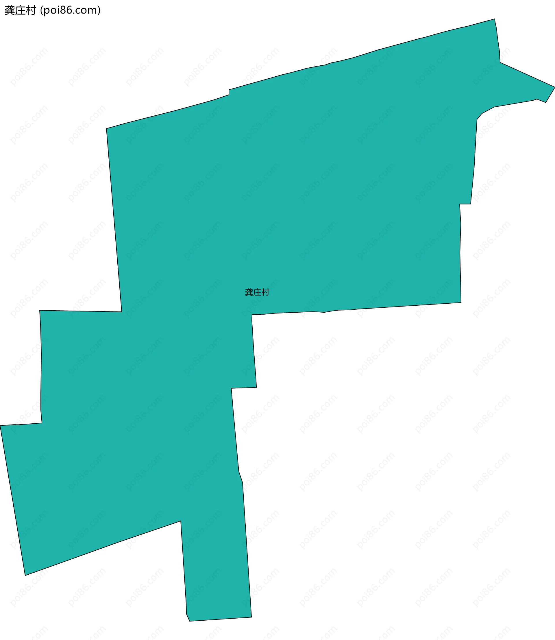 龚庄村边界地图