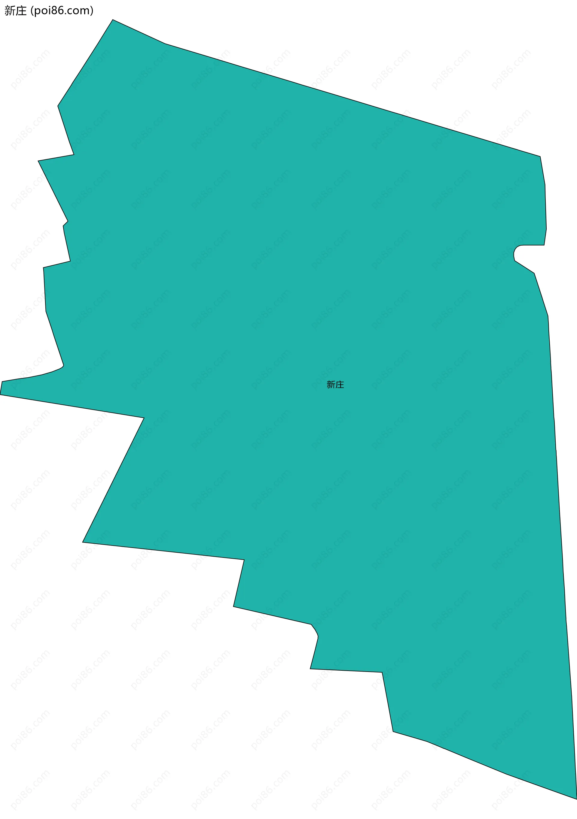 新庄边界地图