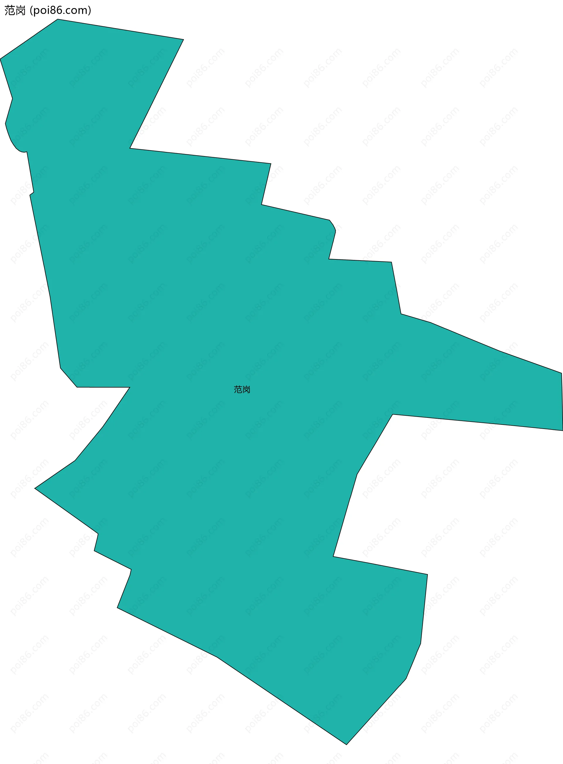 范岗边界地图