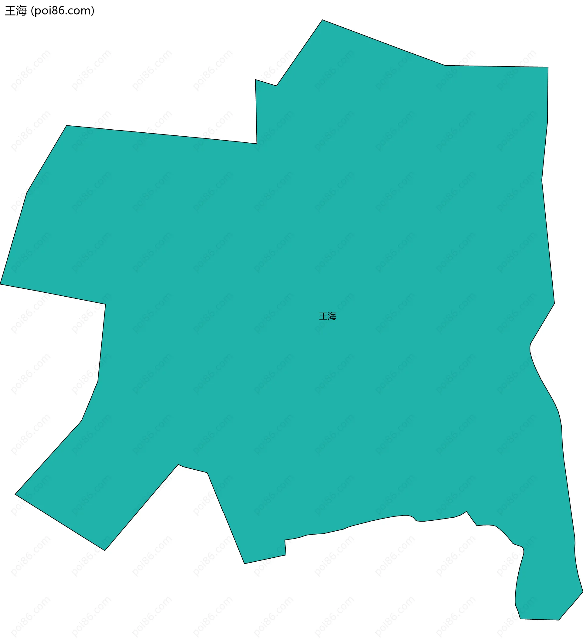 王海边界地图