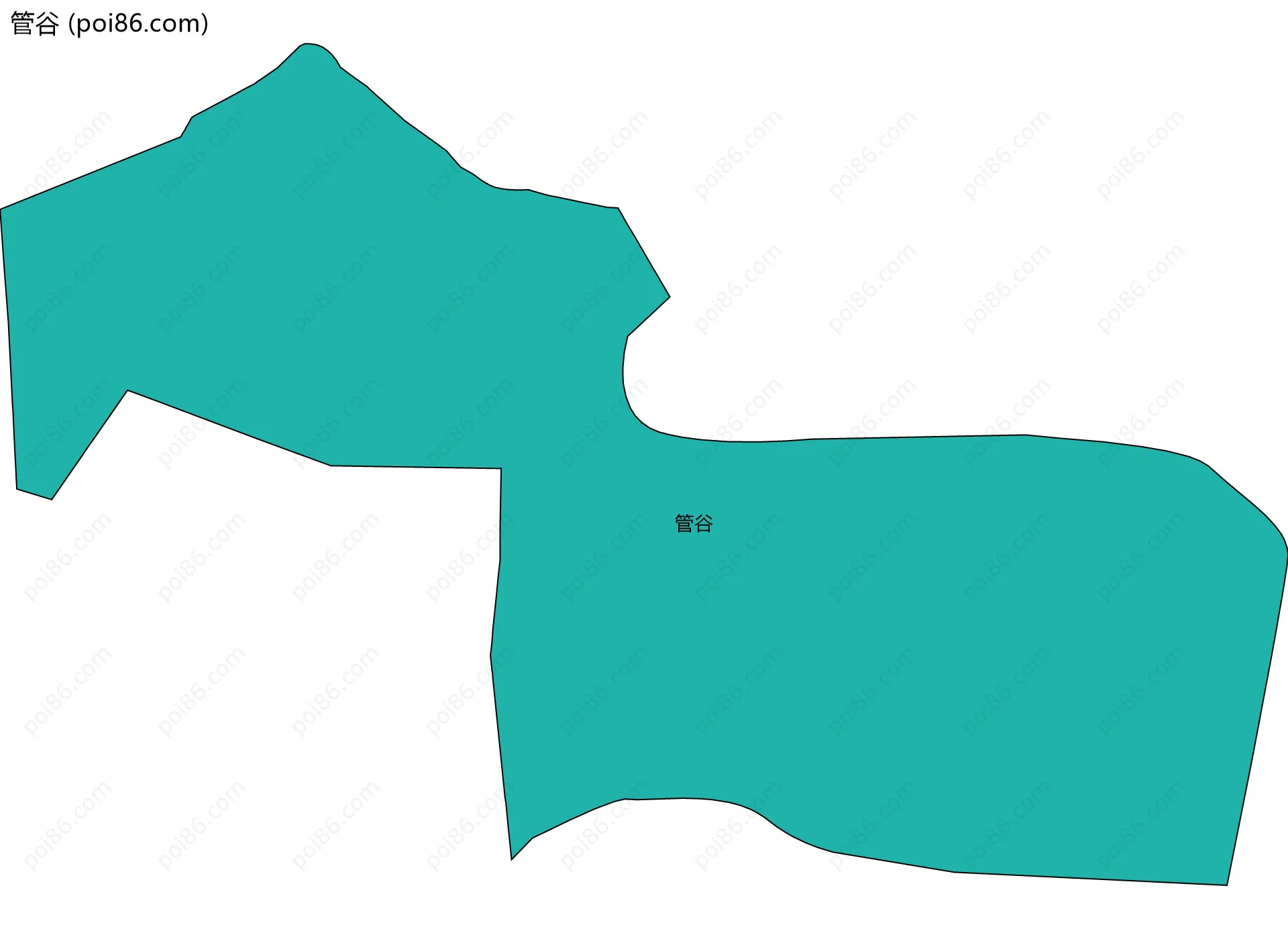 管谷边界地图