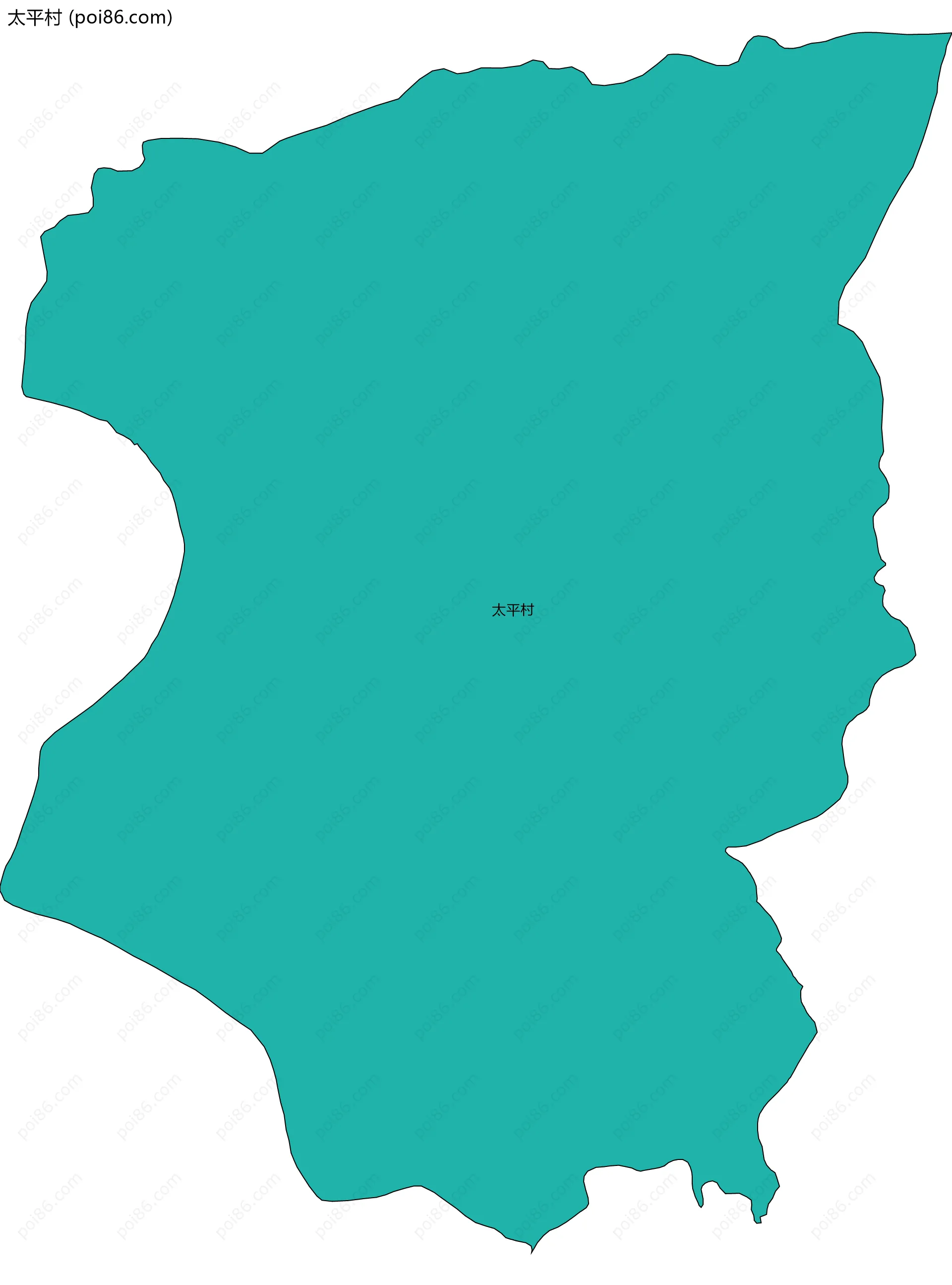 太平村边界地图