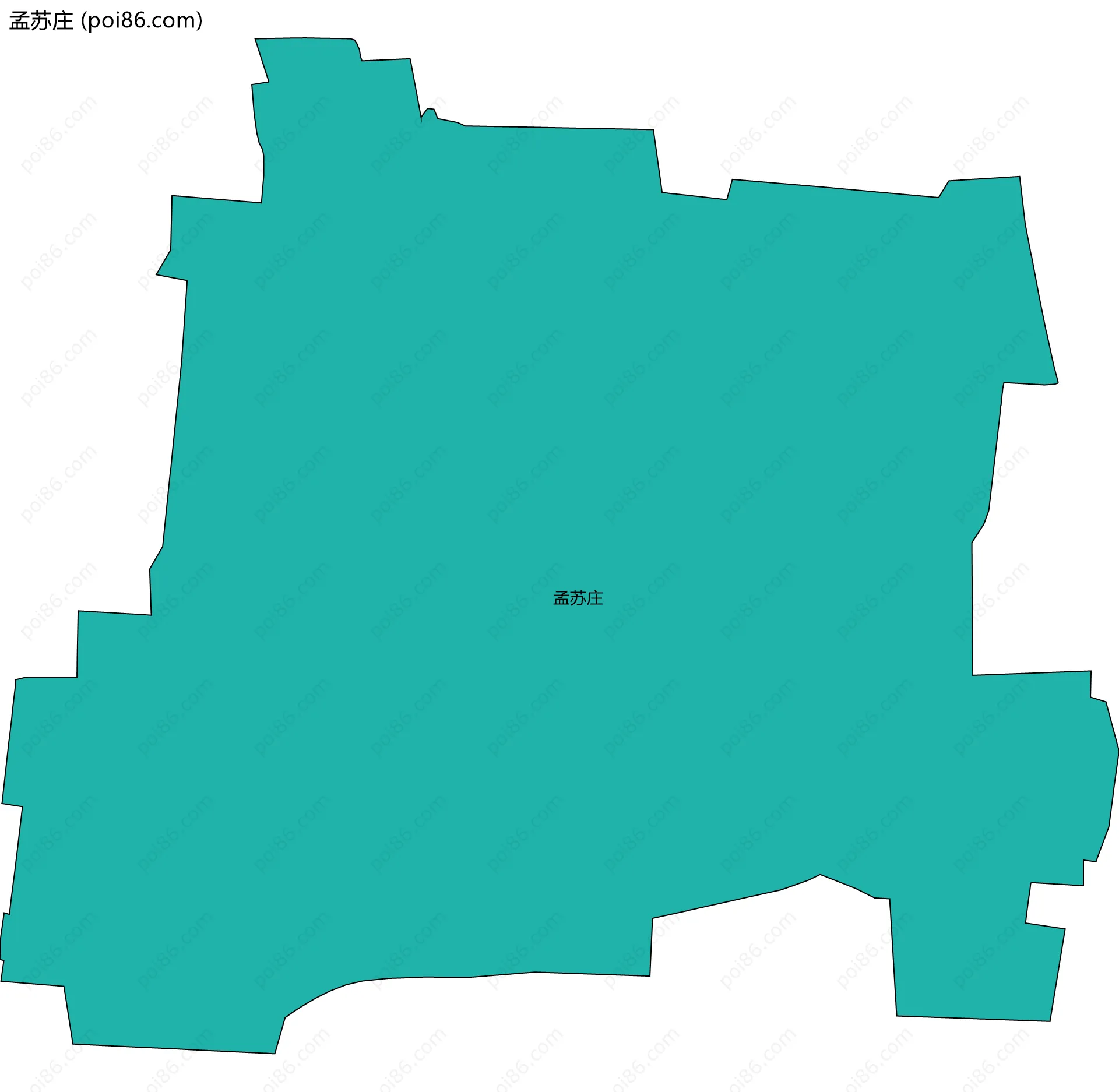 孟苏庄边界地图