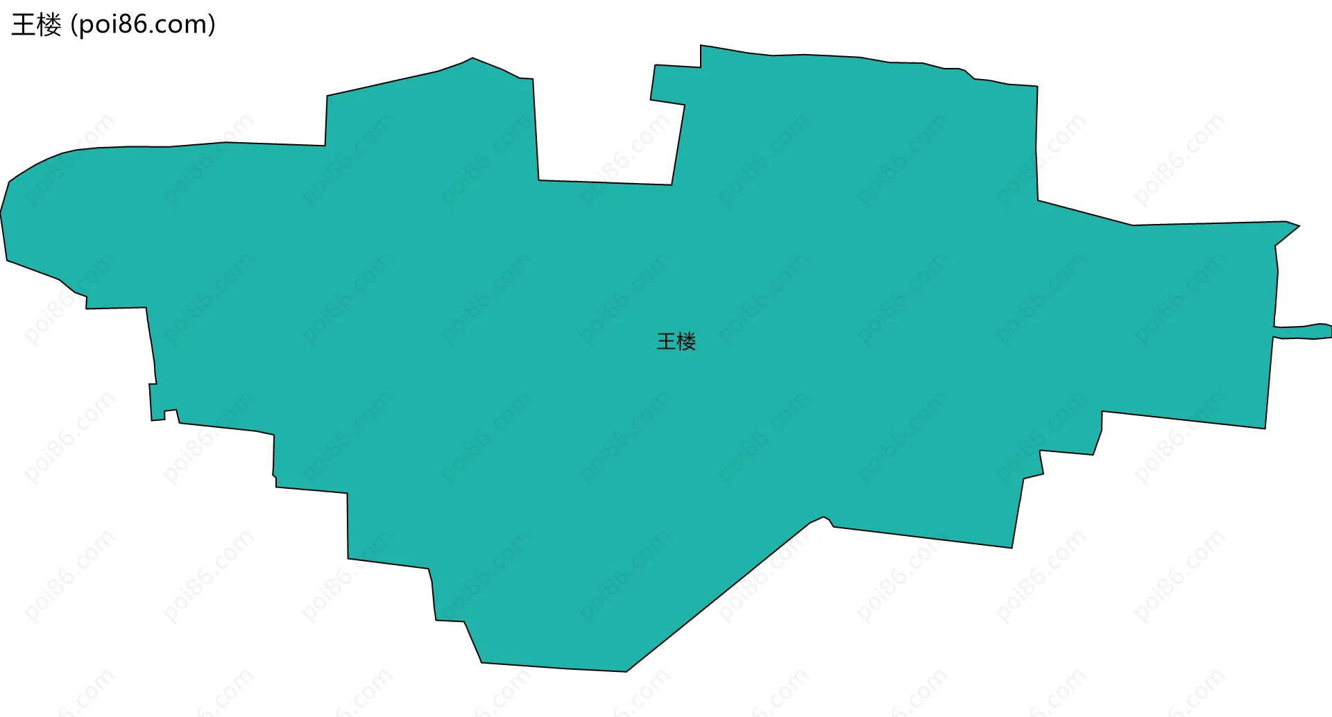 王楼边界地图
