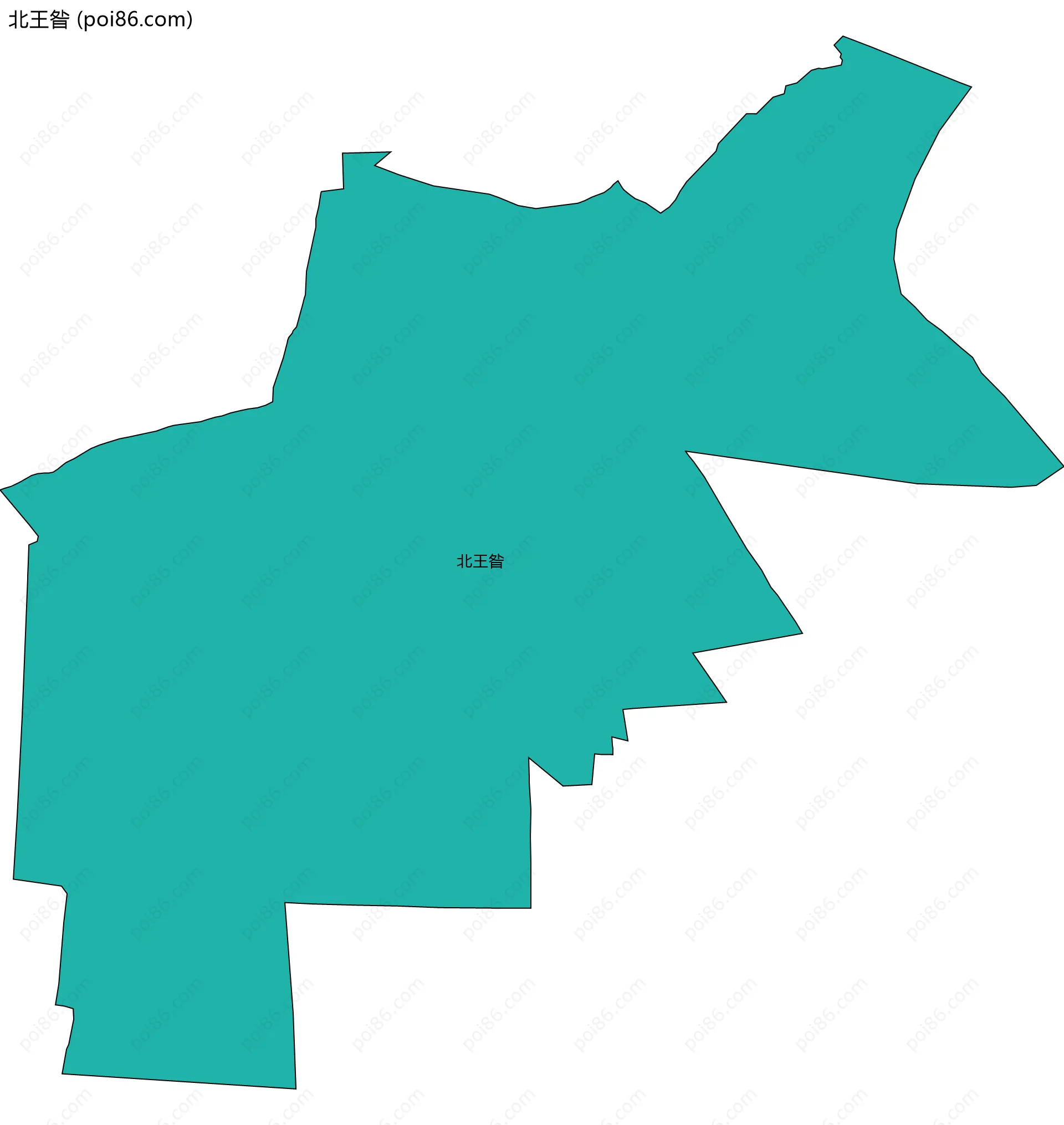 北王昝边界地图