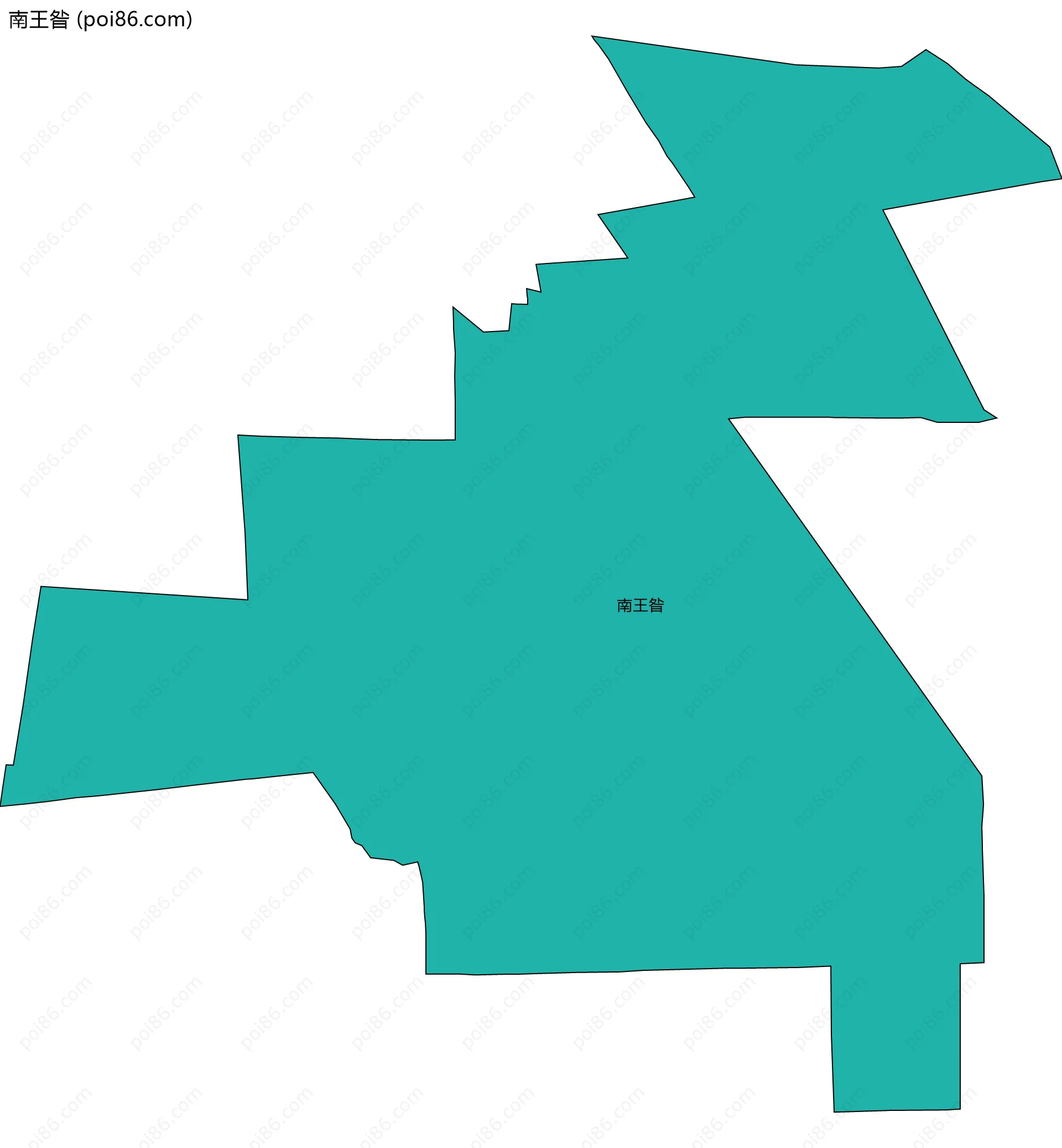 南王昝边界地图