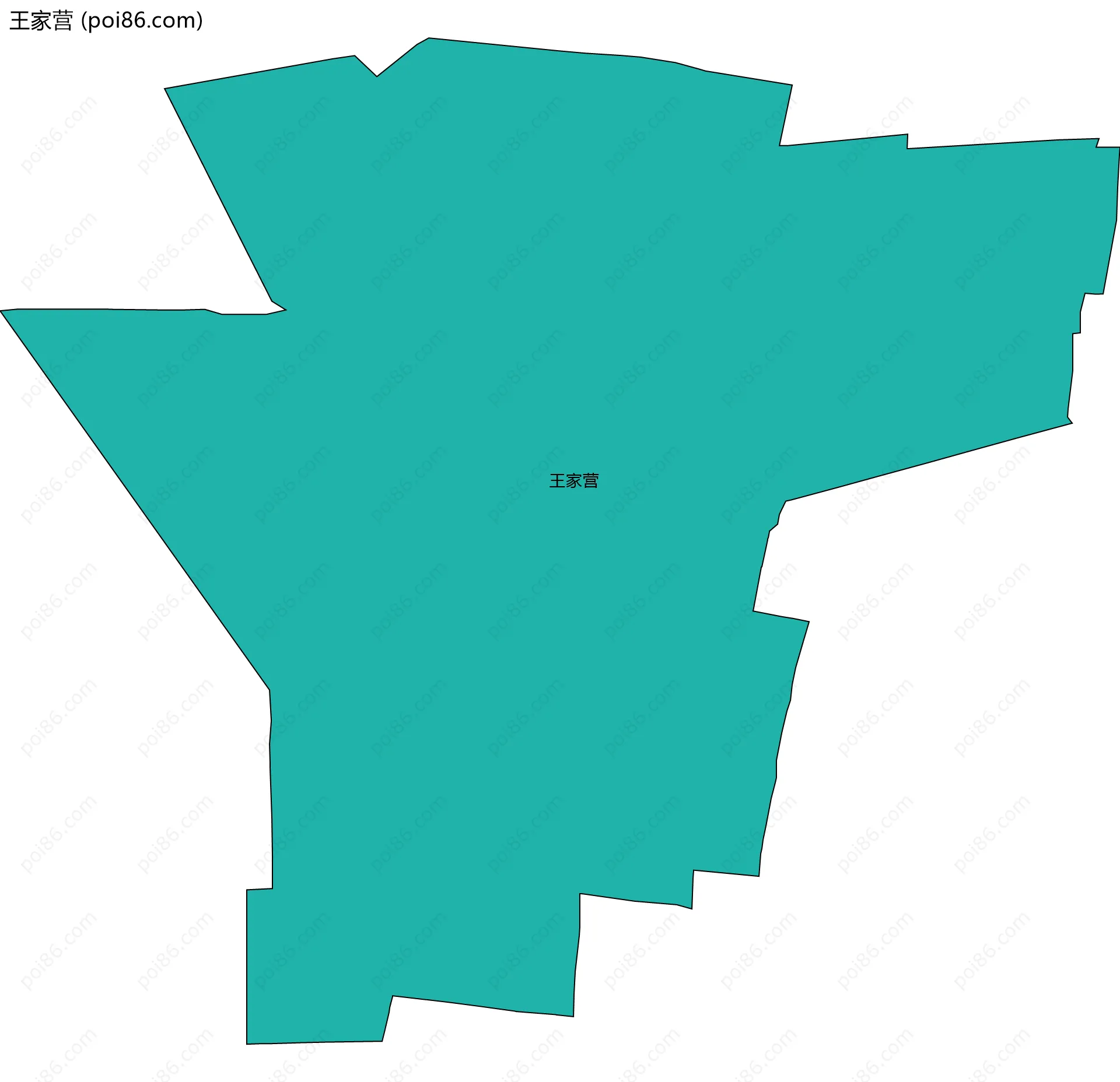 王家营边界地图