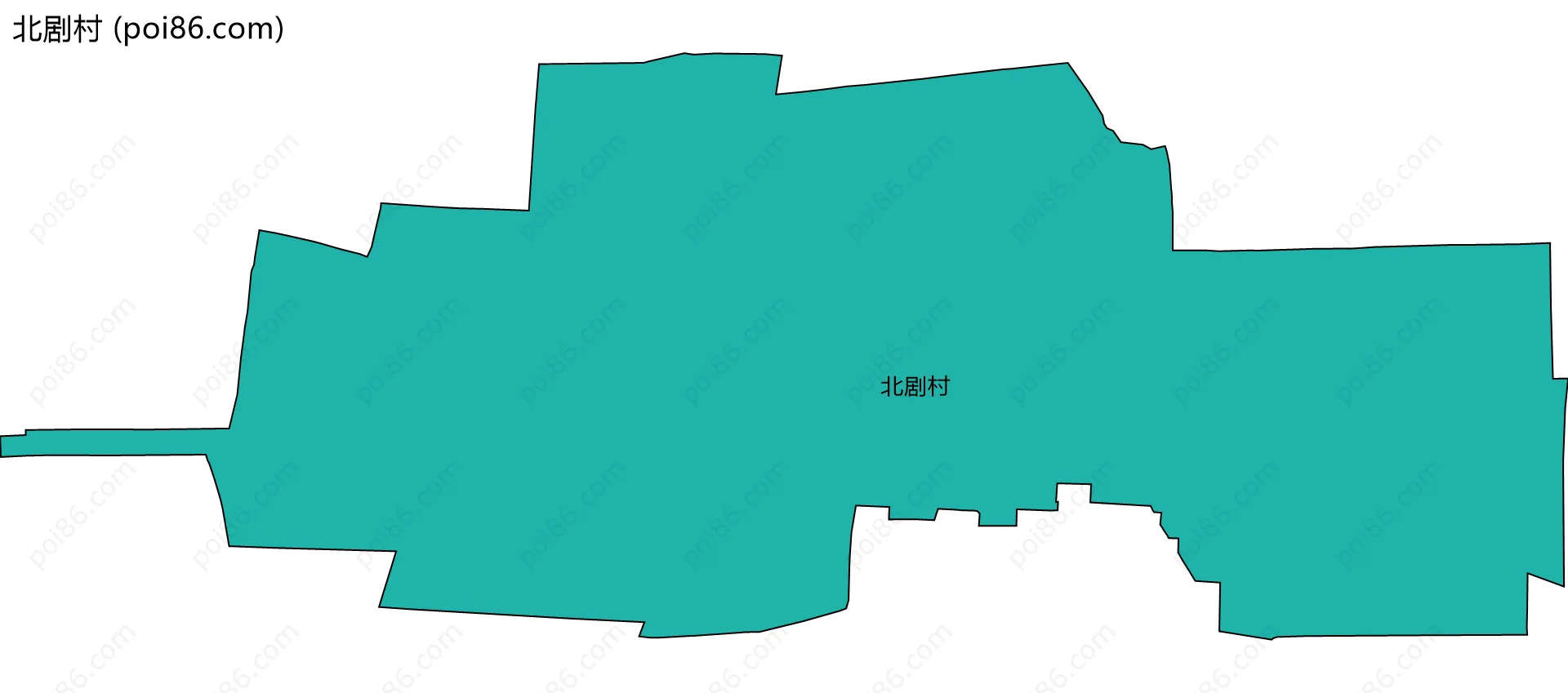北剧村边界地图