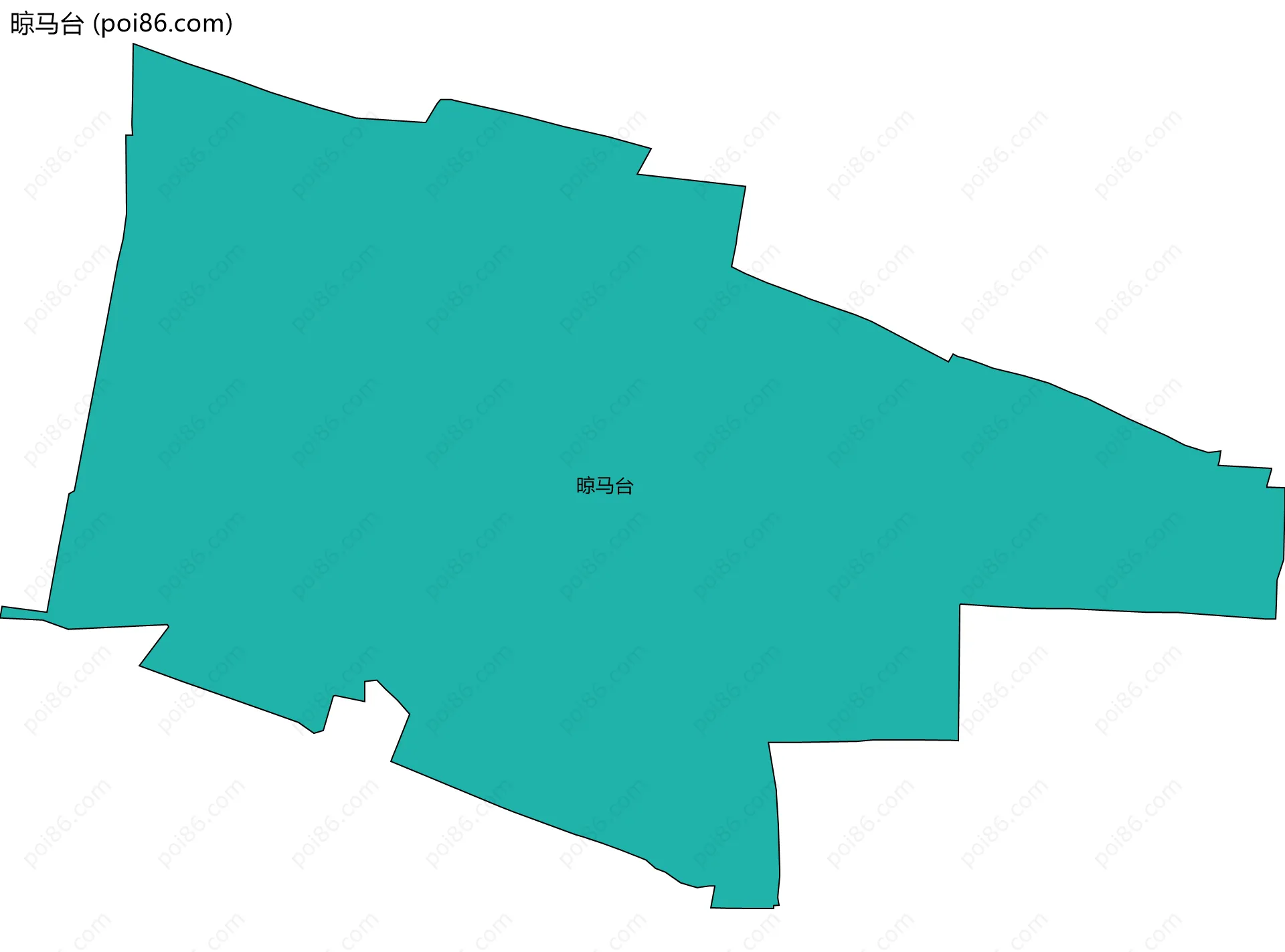 晾马台边界地图