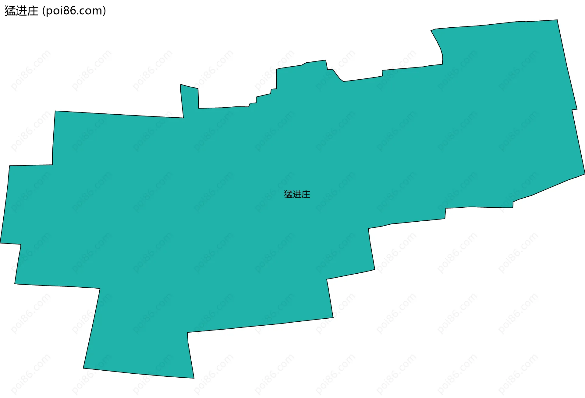 猛进庄边界地图
